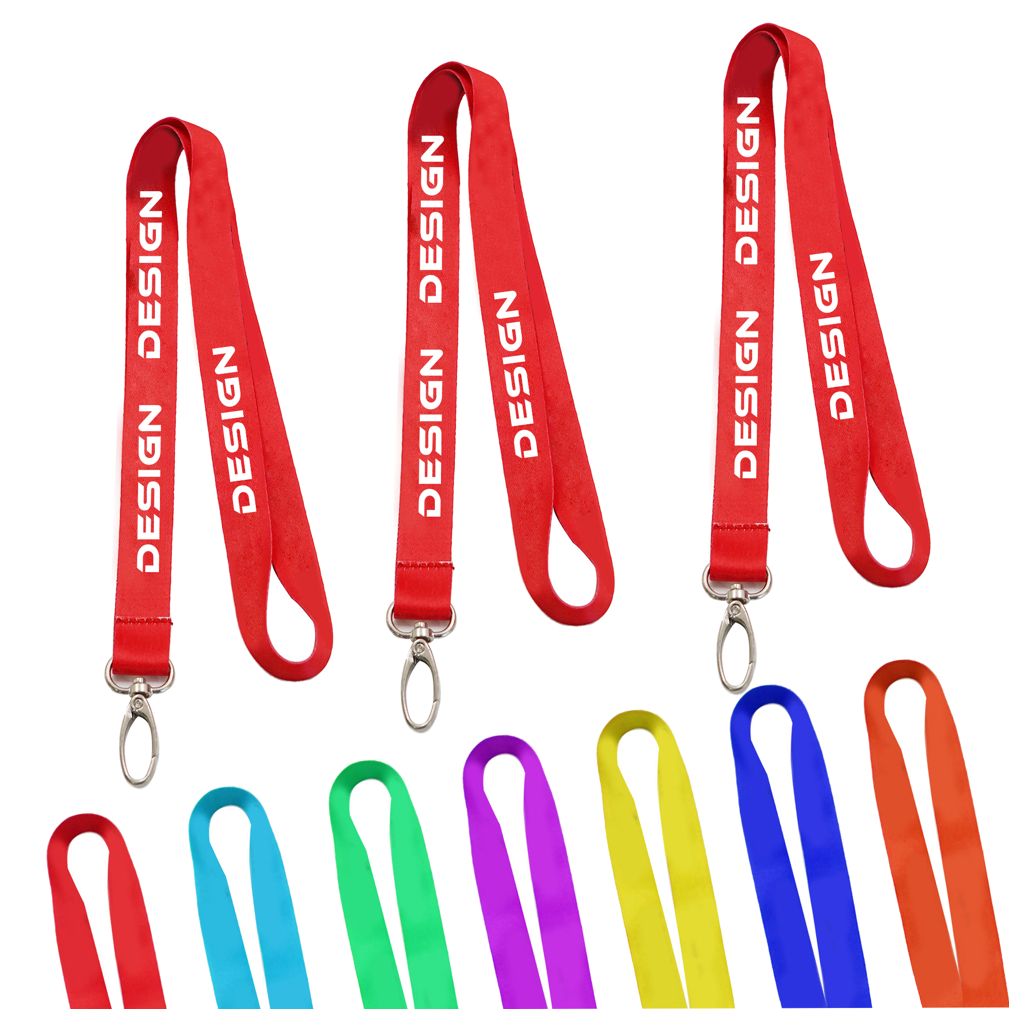 MOQ 50pcs Preminum Silkscreen Polyester Lanyard 1
