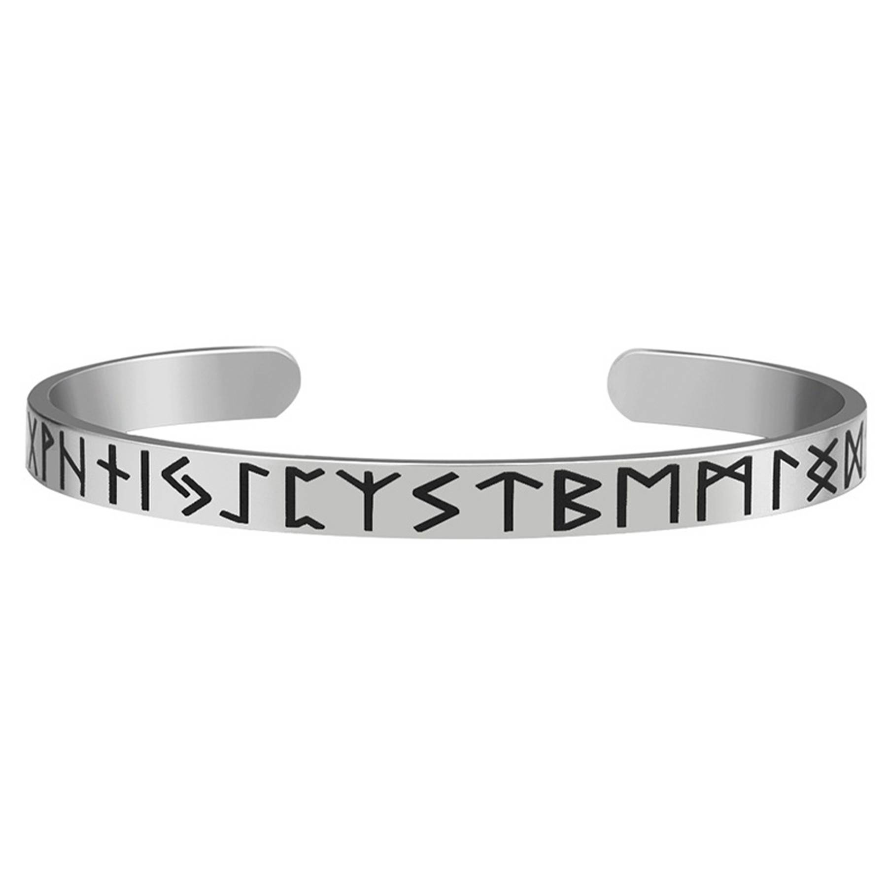 Stainless Steel C-shaped open character bracelet 7