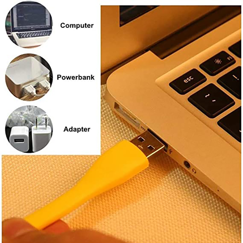 Portable USB LED Night Light Lamp w/Flexible Arm 8
