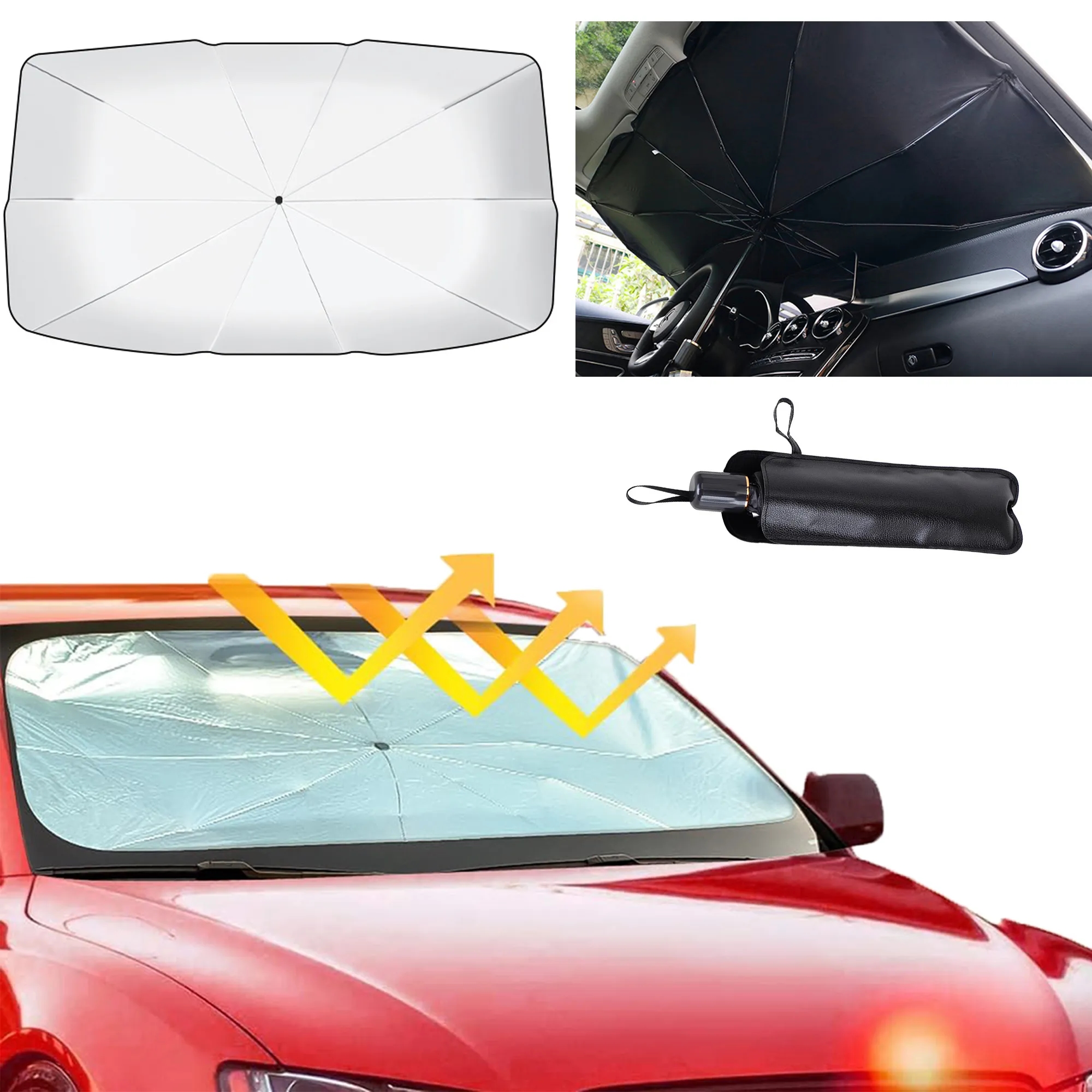 Foldable Car Windshield Sunshade 1