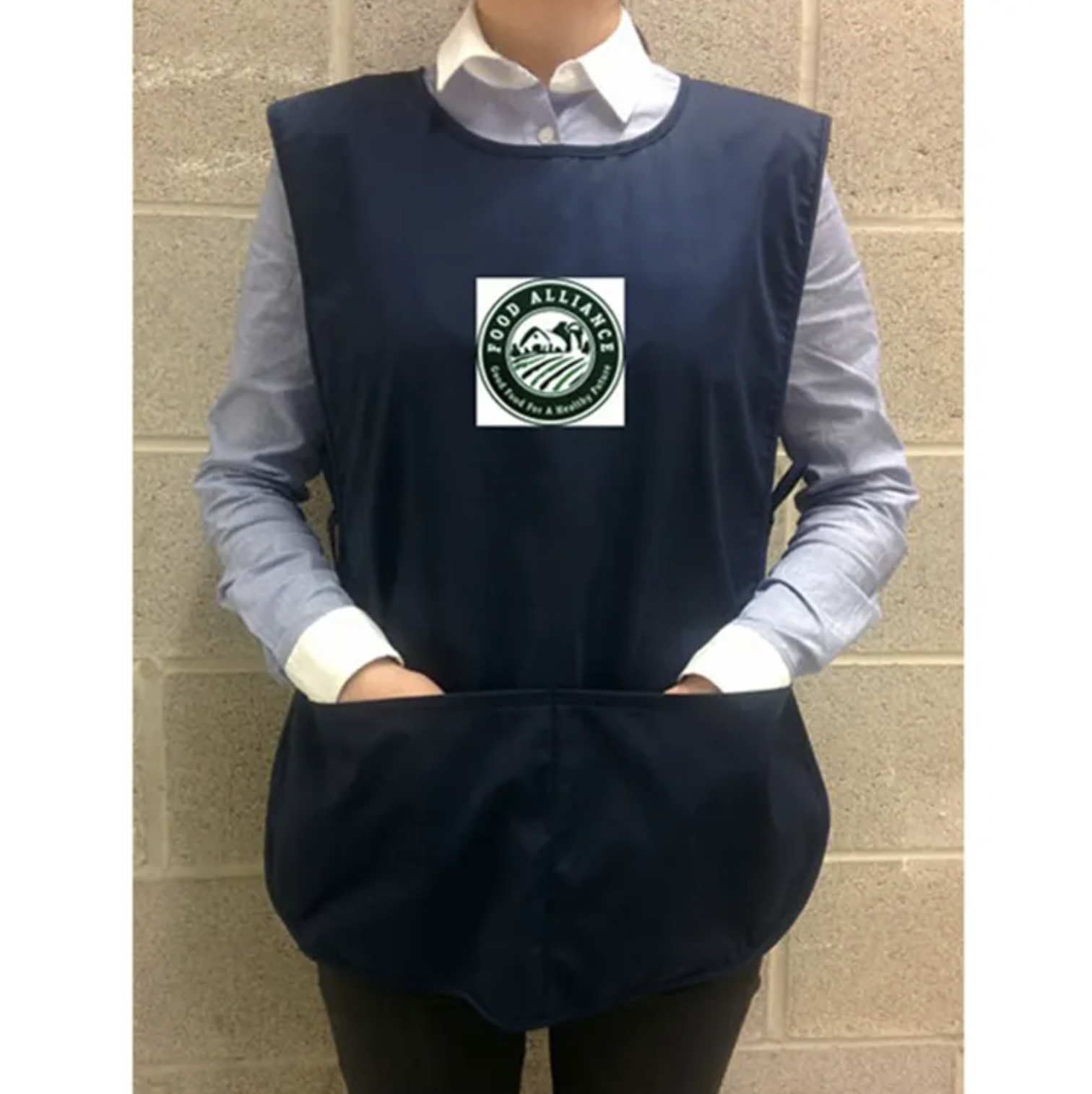 Poly-cotton Blend Smock With Pouch Style Pockets 4