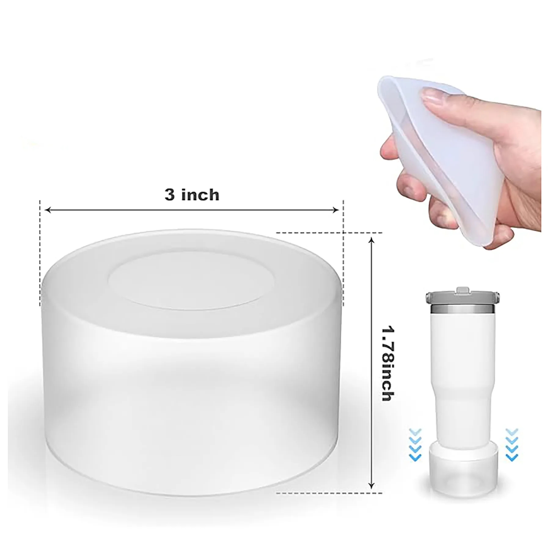 40oz to 20oz Silicone Coaster 6