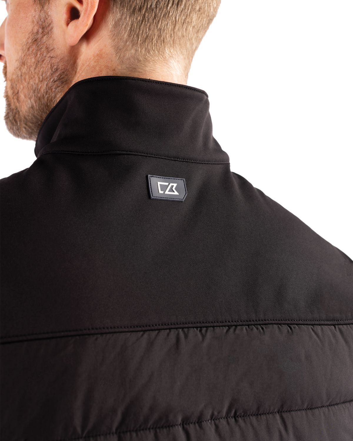Evoke Hybrid Softshell Recycled Mens Full Zip Vest