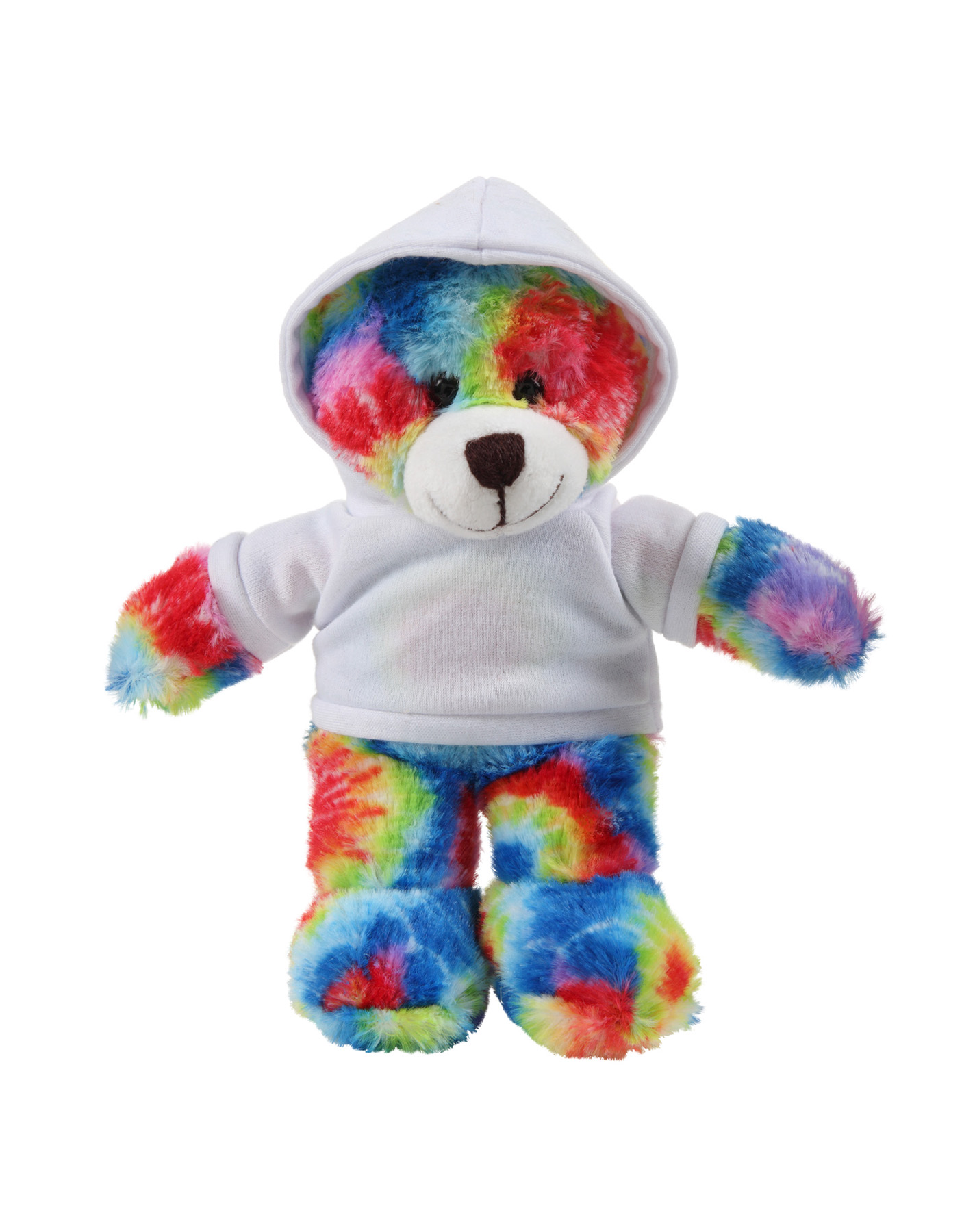 soft plush Tie Dye Bear with hoodie 20