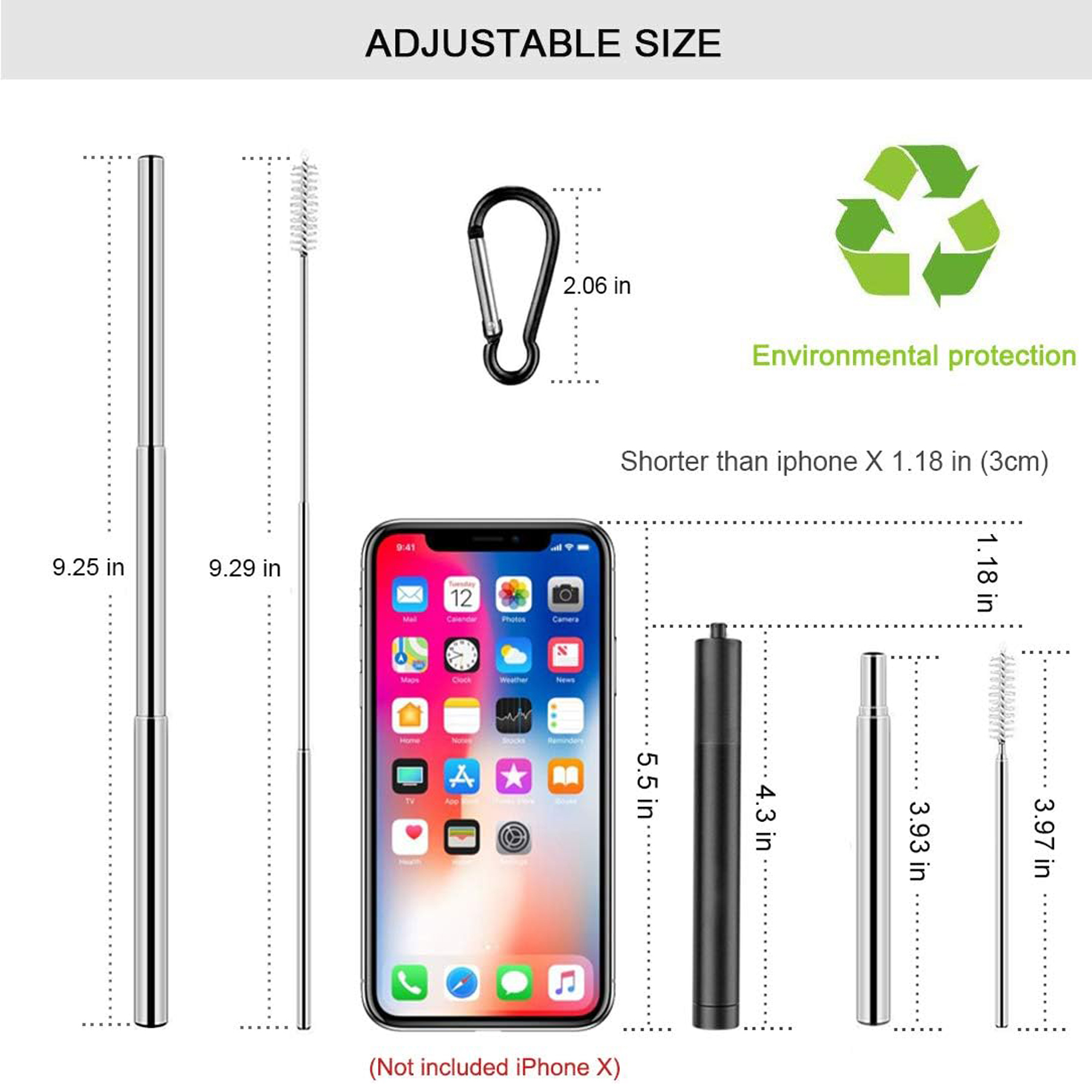 Collapsible Reusable Travel Straw with Case 6