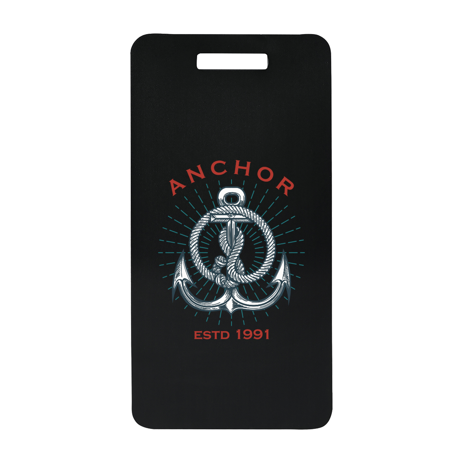 3 7/8" x 2" Anodized Aluminum Luggage Tag 16