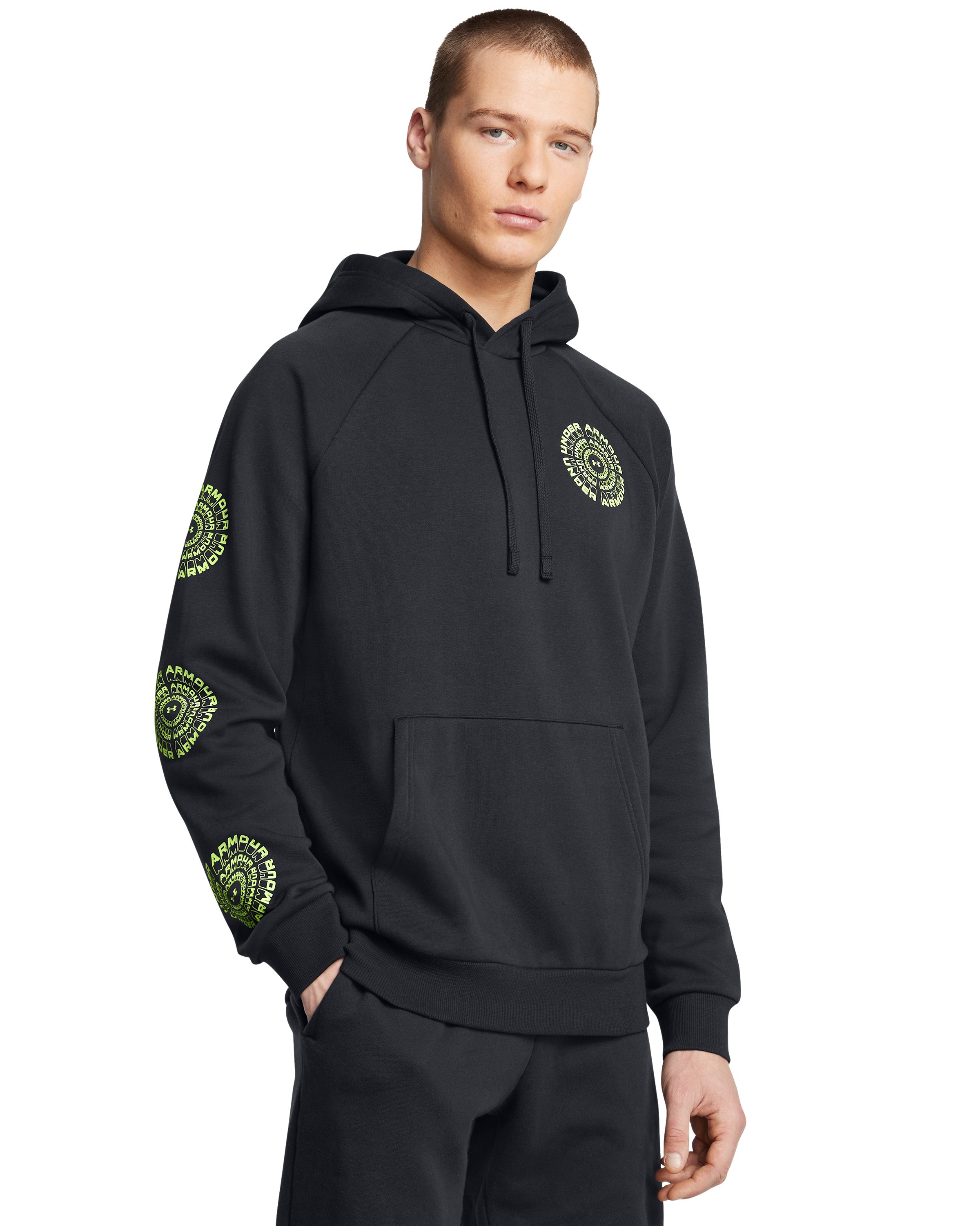 UA Rival Fleece High Brand Read Men's Hoodie 5