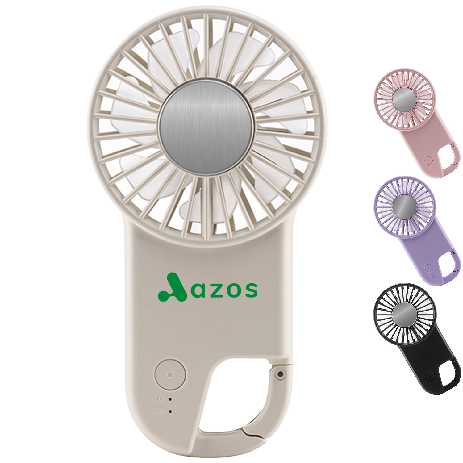 Portable Handheld Fan with Carabiner Clip 2