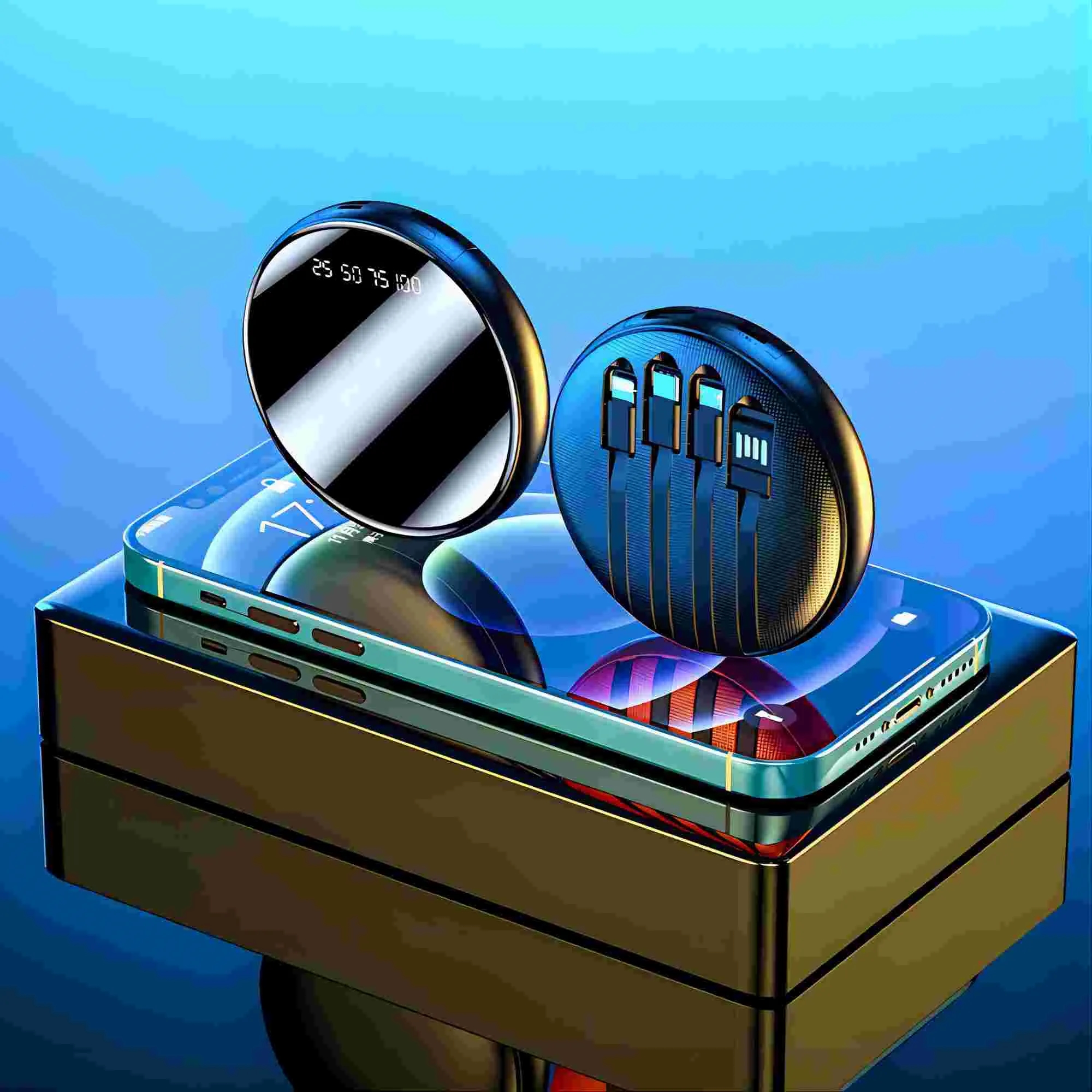 Mini Four-Wire Powerbank 4