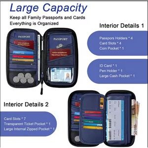 Document Protection Cover Hanging Neck Pouch Abroad Ticket Crossbody Shoulder Organizer Bag 4