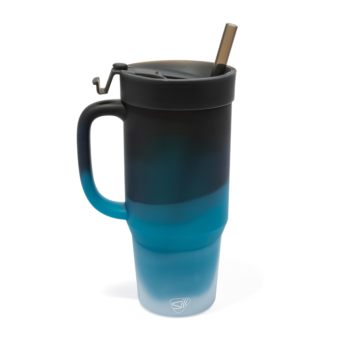 oz Silicone Handled Straw Tumbler