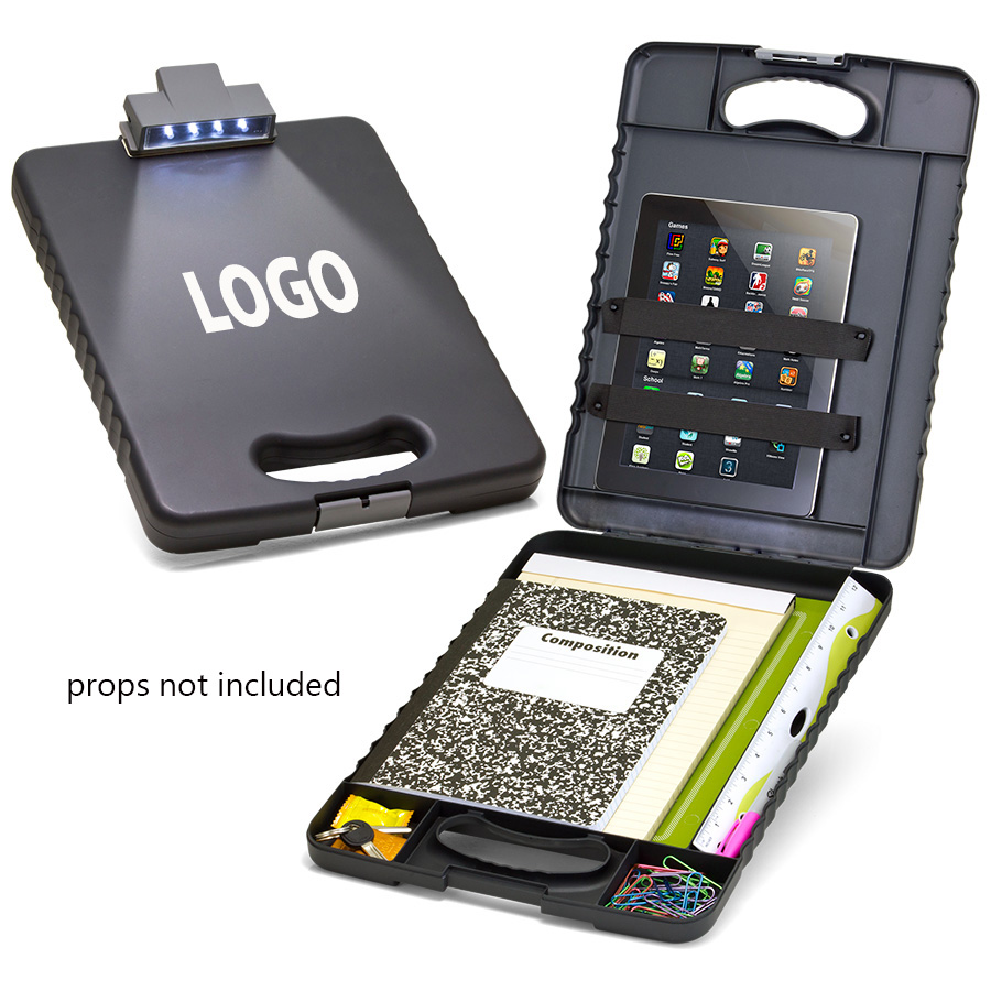Deluxe Tablet Clipboard Case with LED Light 2