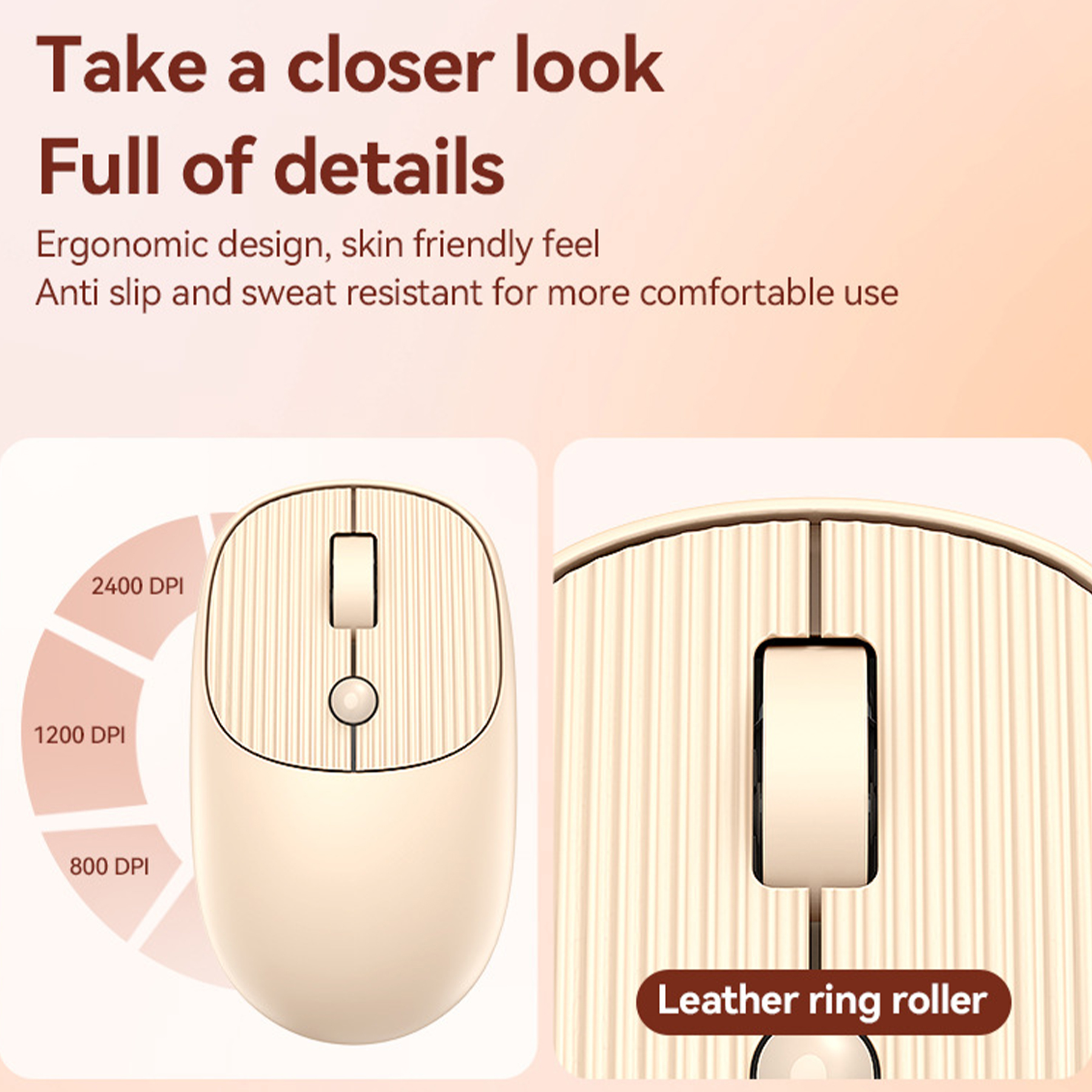 Plastic Macaron Wireless Mouse 7