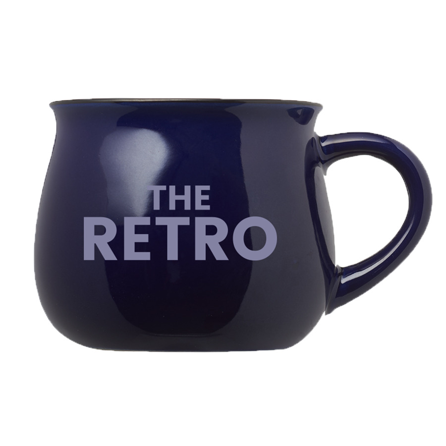 12 oz. Two-Tone Glossy Pottery Custom Coffee Mug 19