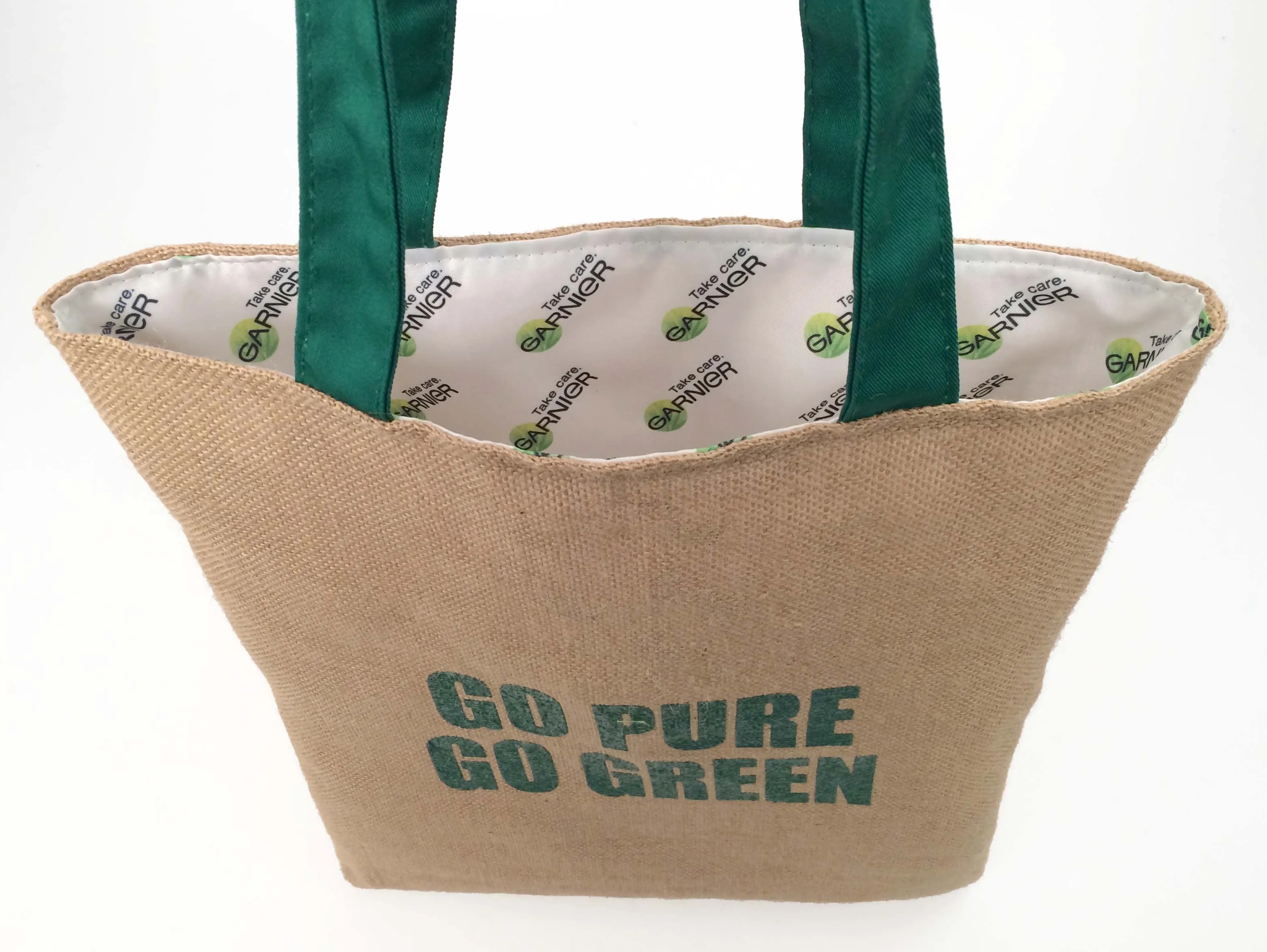 Burlap Canvas Open Tote 7