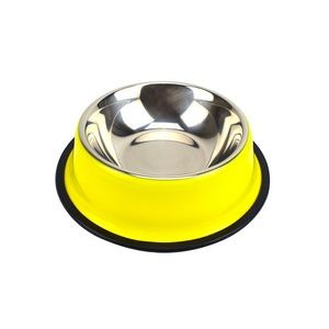 29cm Colorful Steel Pet Bowl Food Tray 2