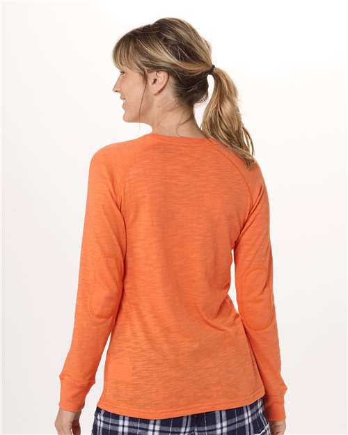 Women's Solid Preppy Patch Long Sleeve T-Shirt - BW3166 45