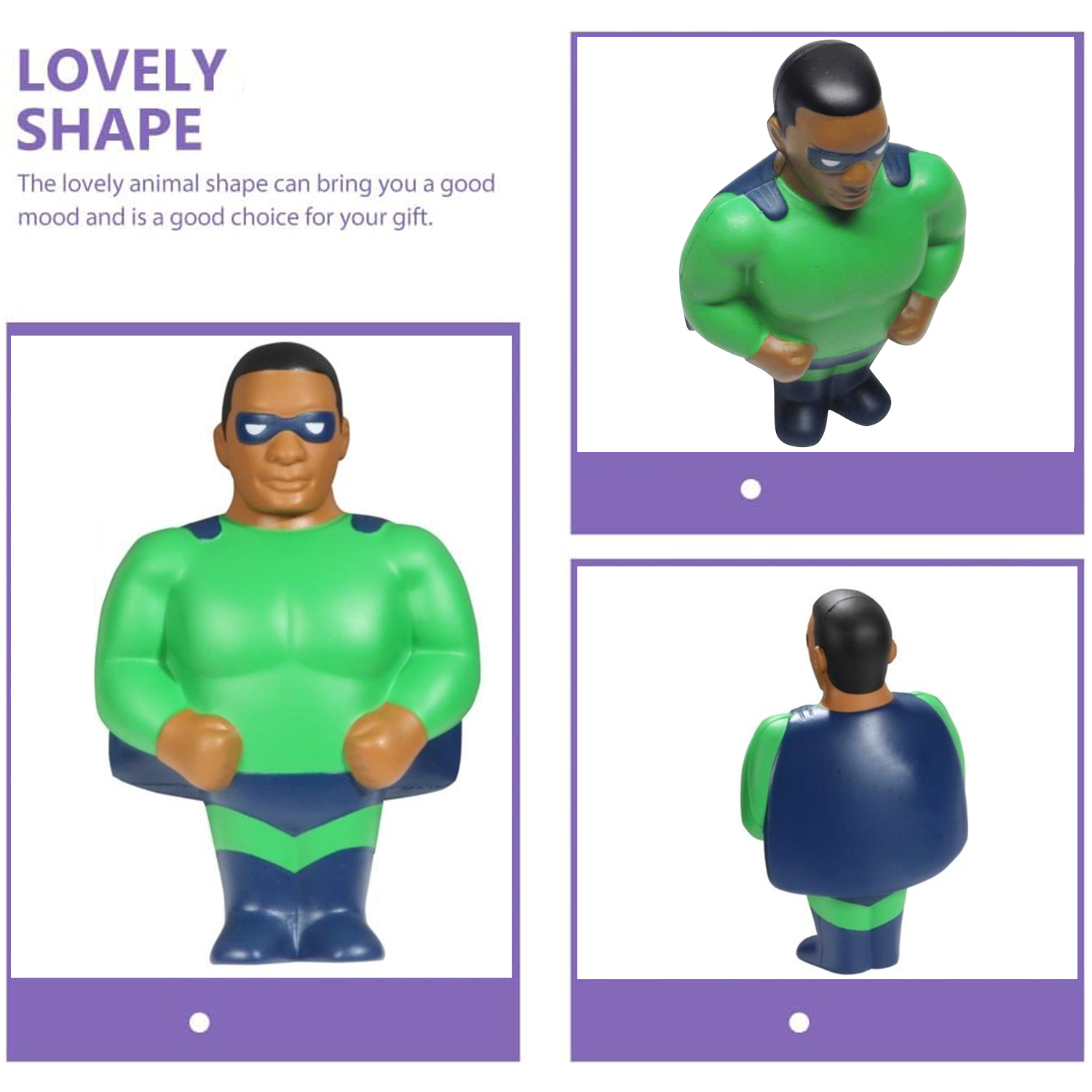 African American Super Hero Stress Reliever balls 4