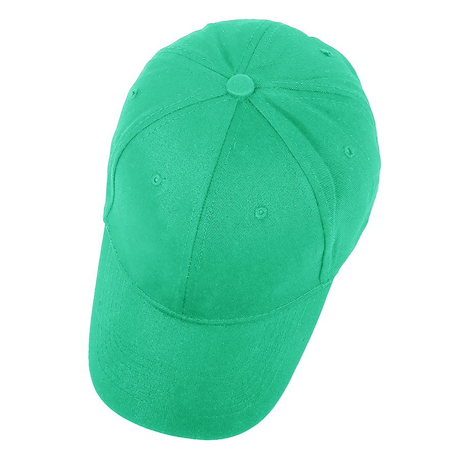 Stock Solid Color Cotton 6-Panel Baseball Cap w/ D-Ring 37