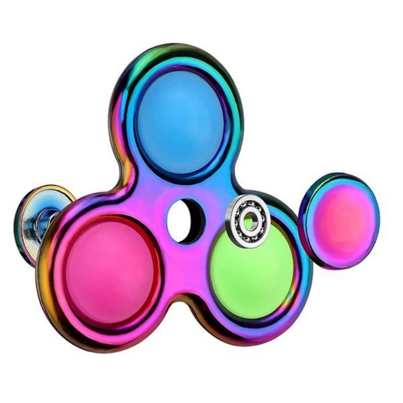 Three Bubbles Push Pop Rotatable Fidget Spinner Toy 4