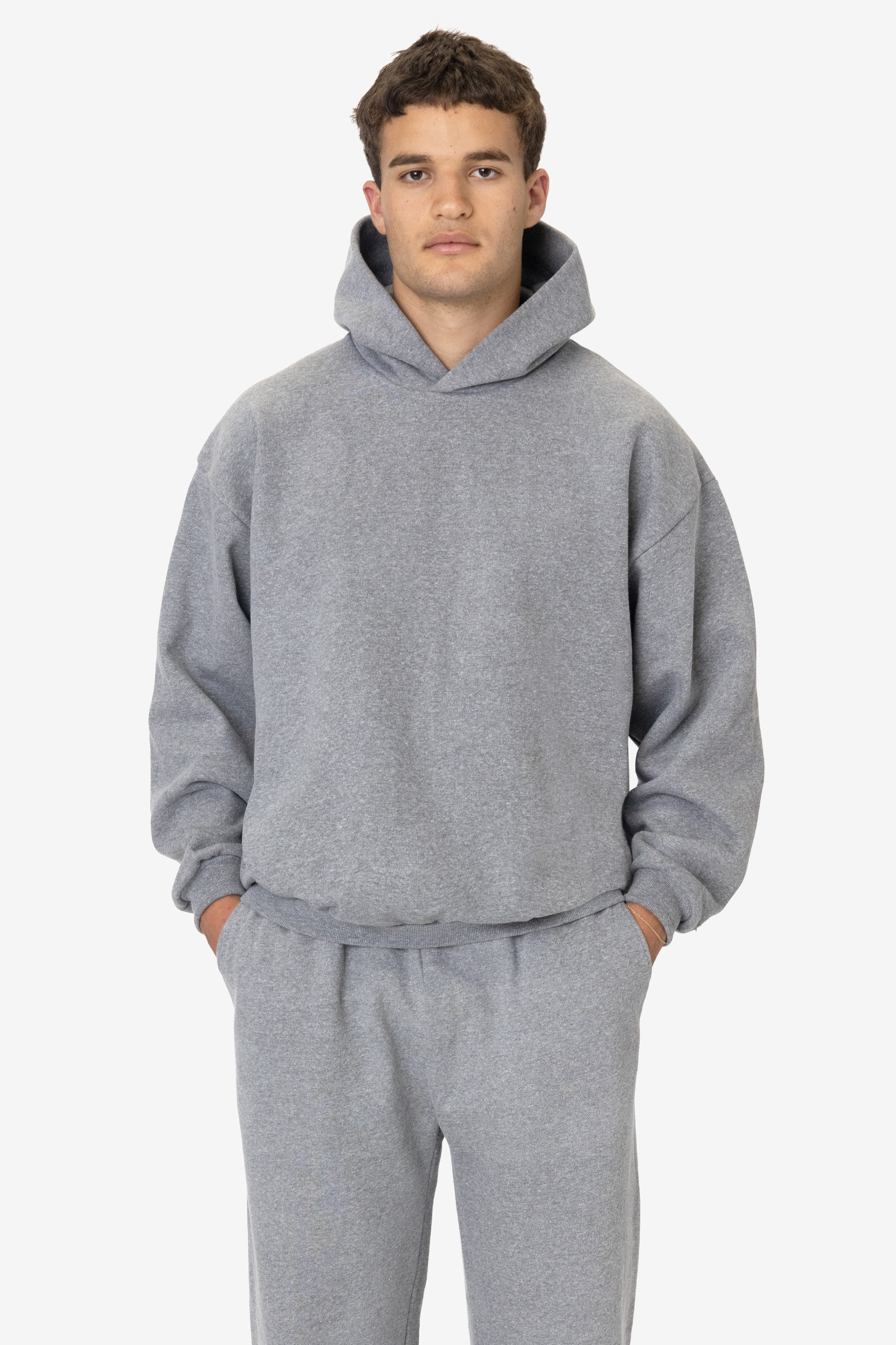 12OZ GABARDINE TRI-BLEND FLEECE NO PKT HOODIE 1