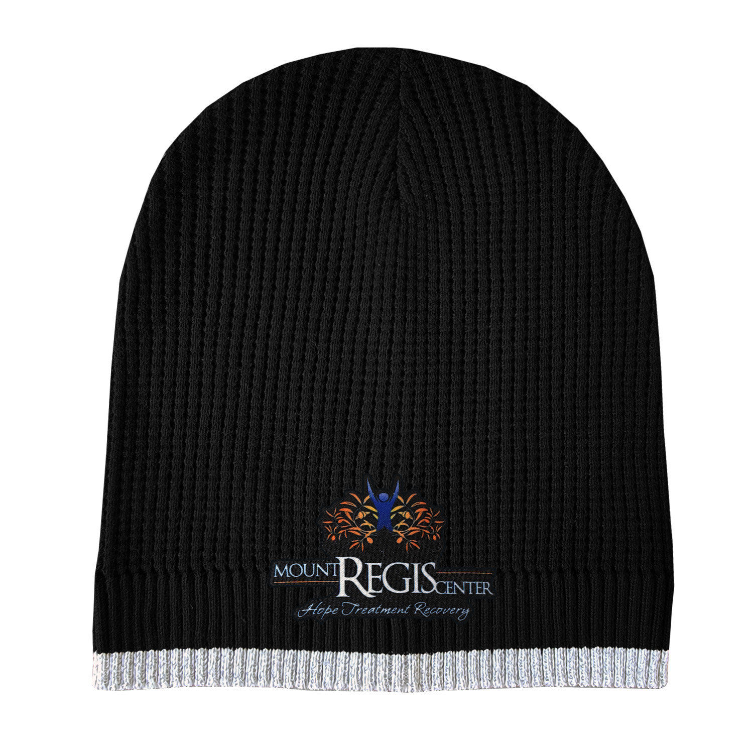 Reflective Lightweight Waffle Knit Beanie Cap