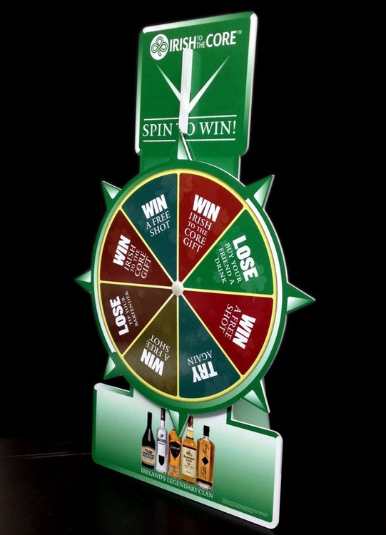 Table Top Spinning Wheel Game 23-12 (23" high, 12" diameter wheel) 1