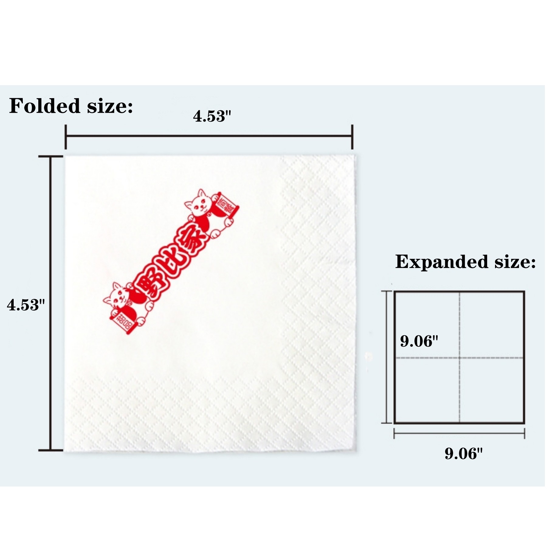 White 2 Ply Beverage Napkin 2