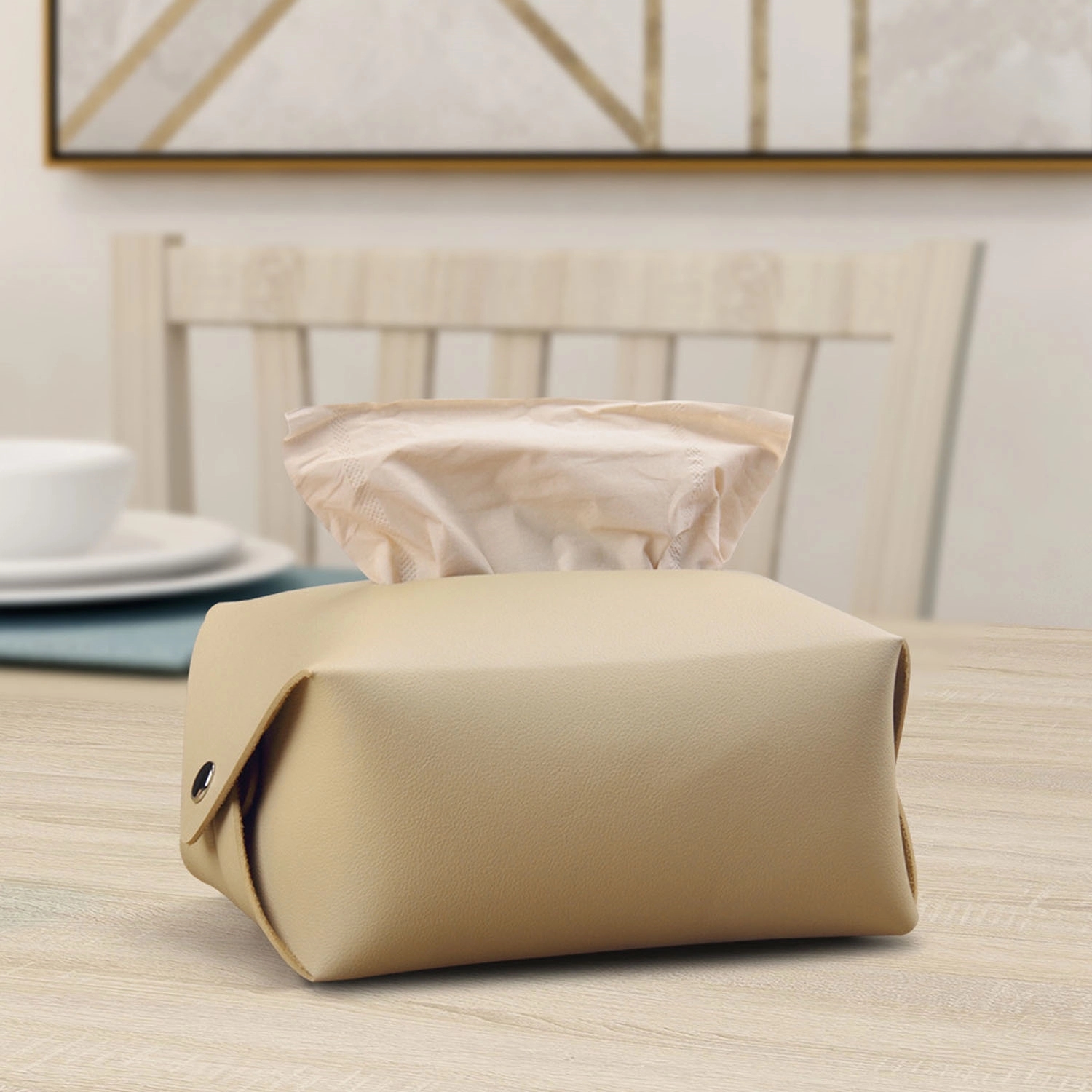 Modern Pu Leather Tissue Box Cover 3