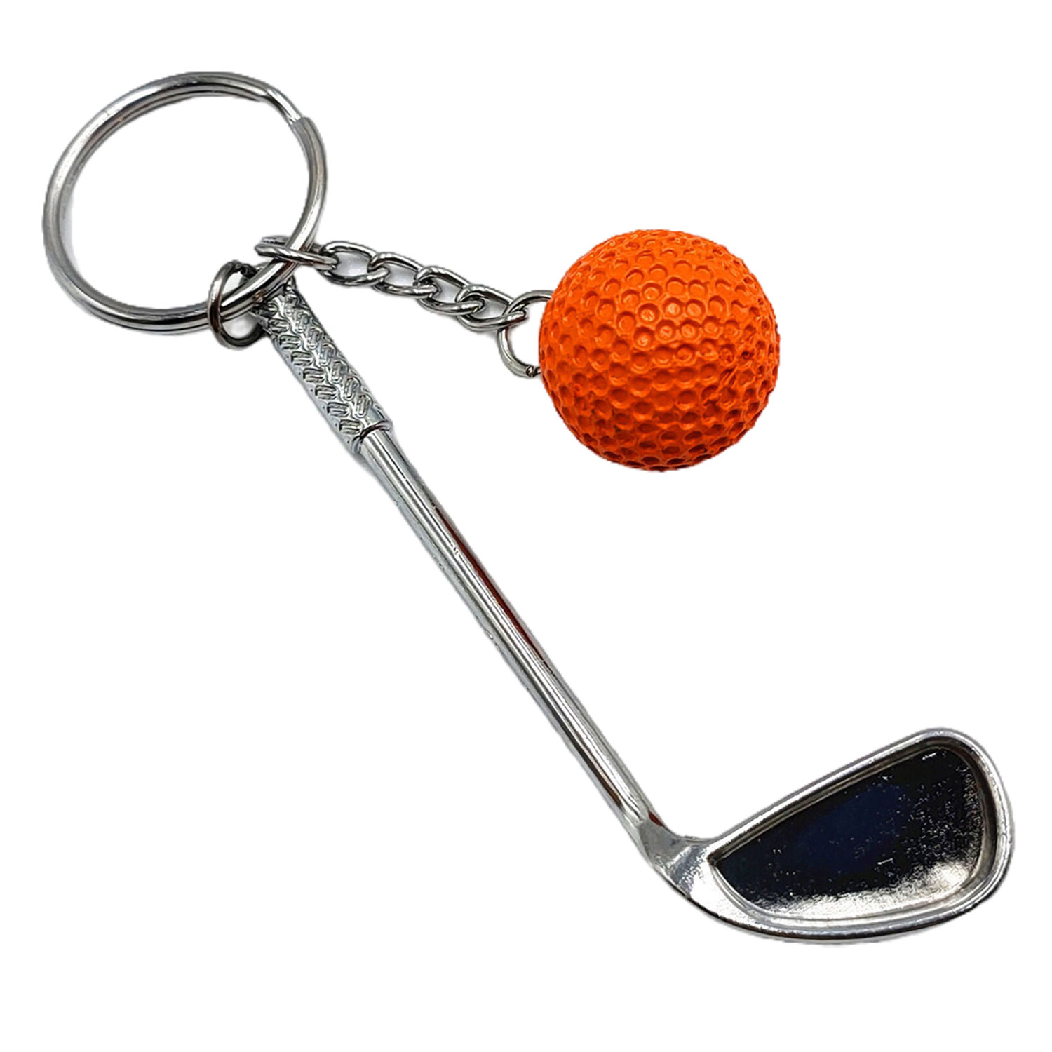 Mini Golf Club Ball Keychain 10