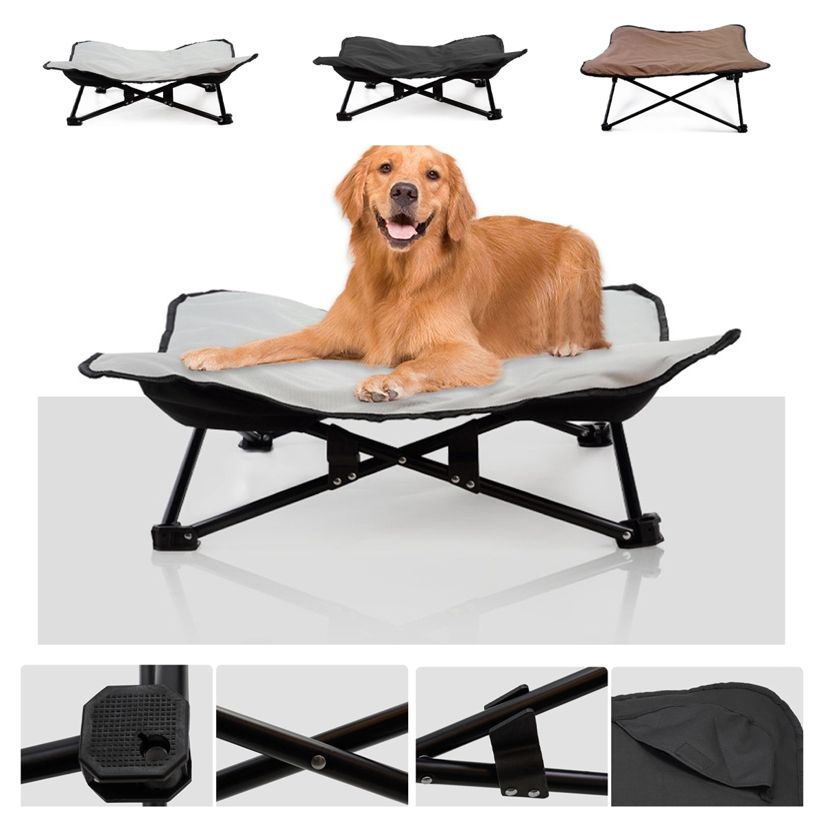 Large Elevated Folding Pet Bed Cot 4