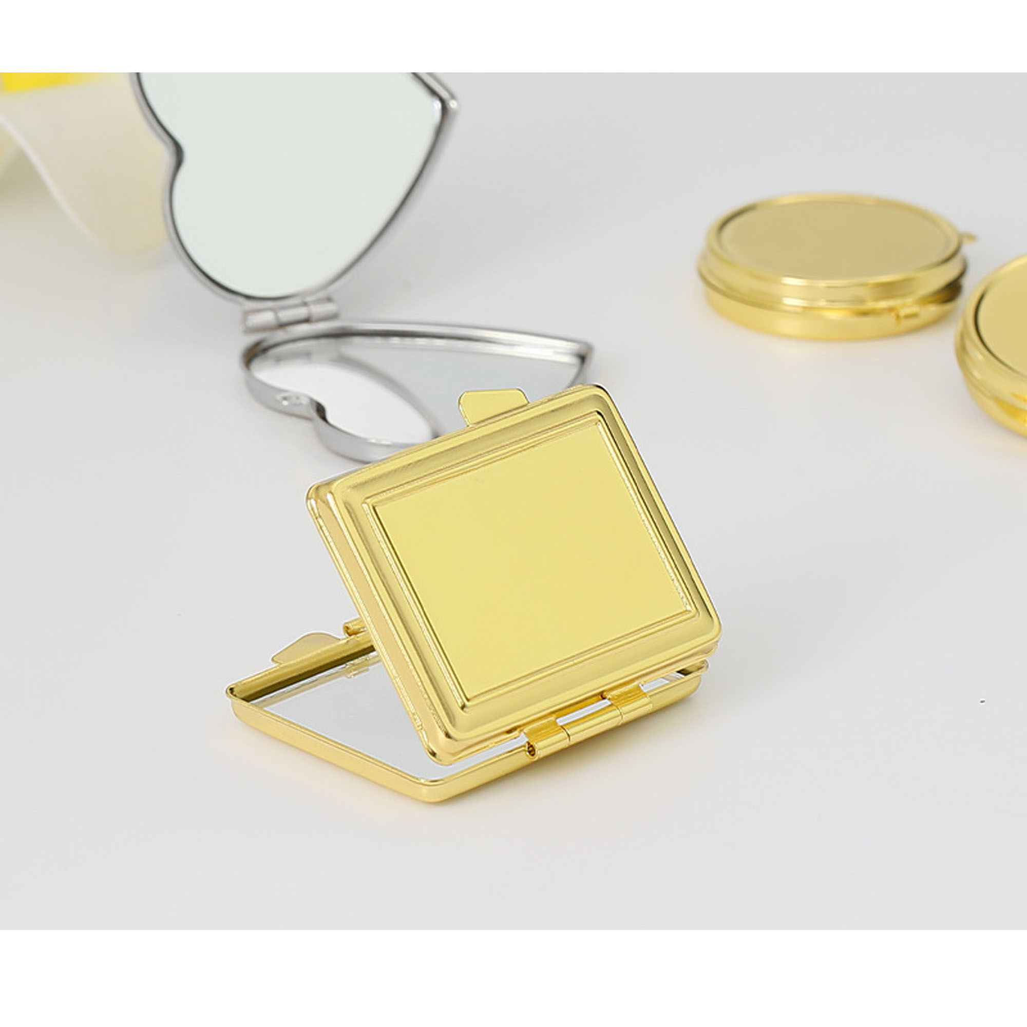 Double Sided Mirror Pendant Keychain 1