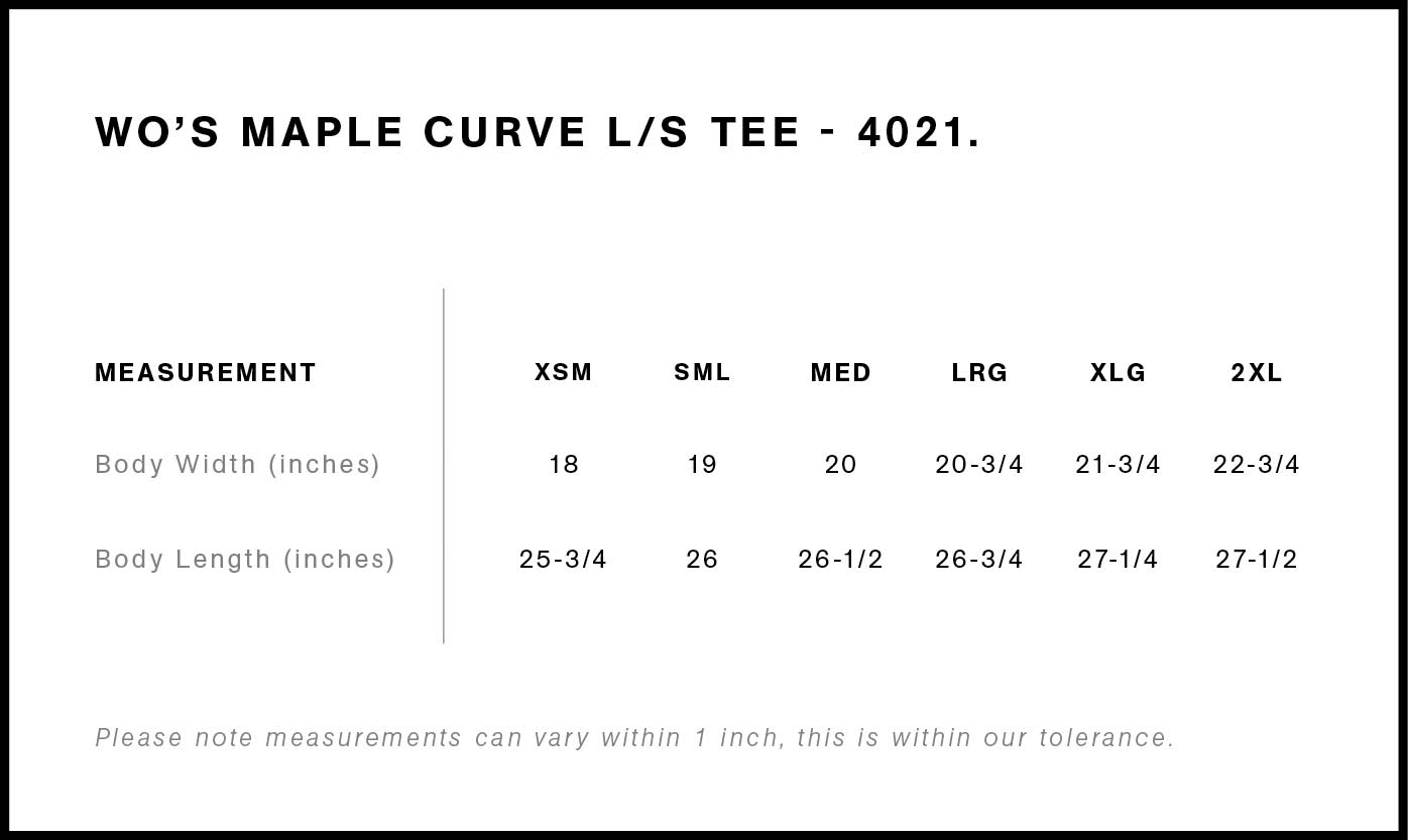 Wo's Maple Curve L/S Tee | 4021 18