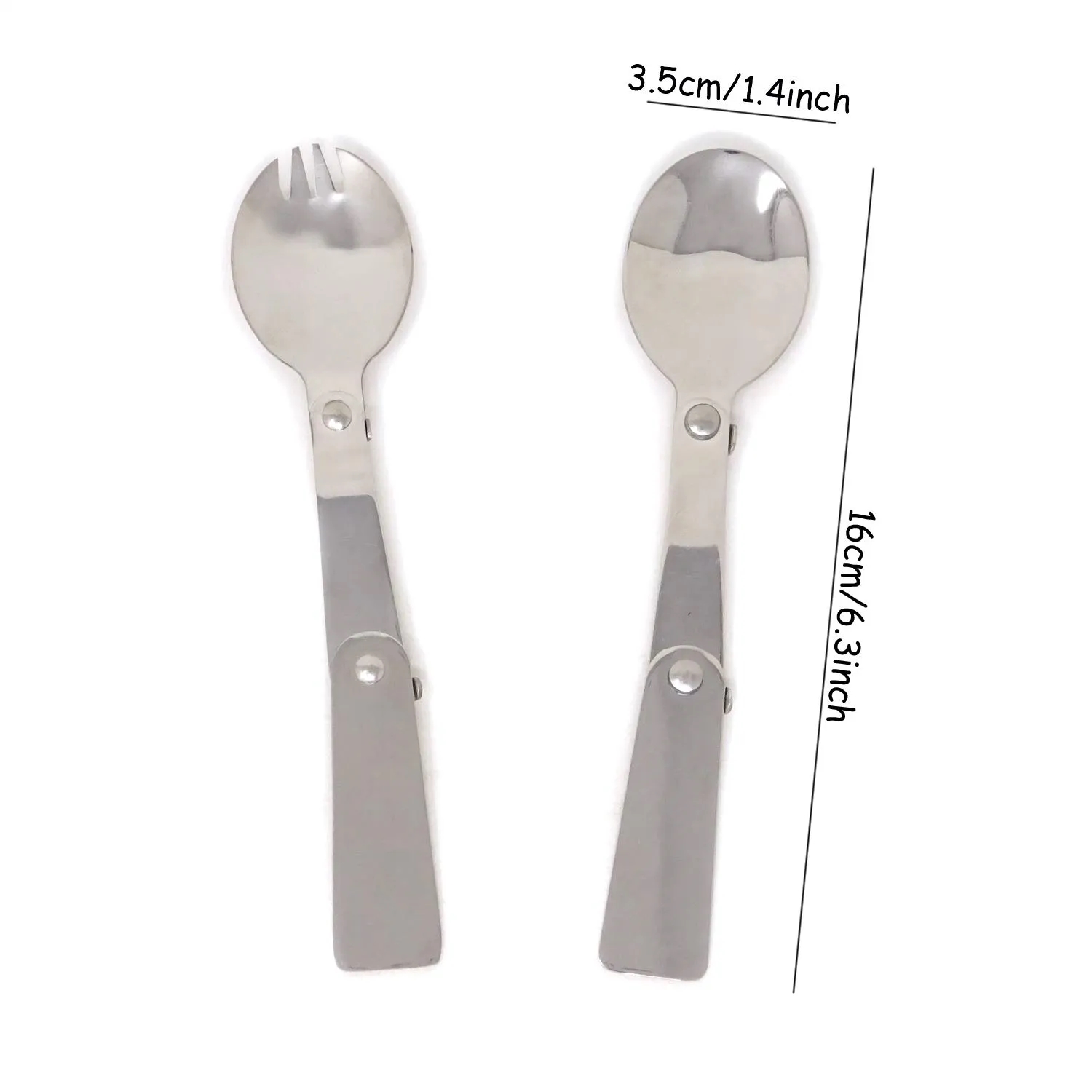 Camping Folding Spoon Fork Outdoor 3