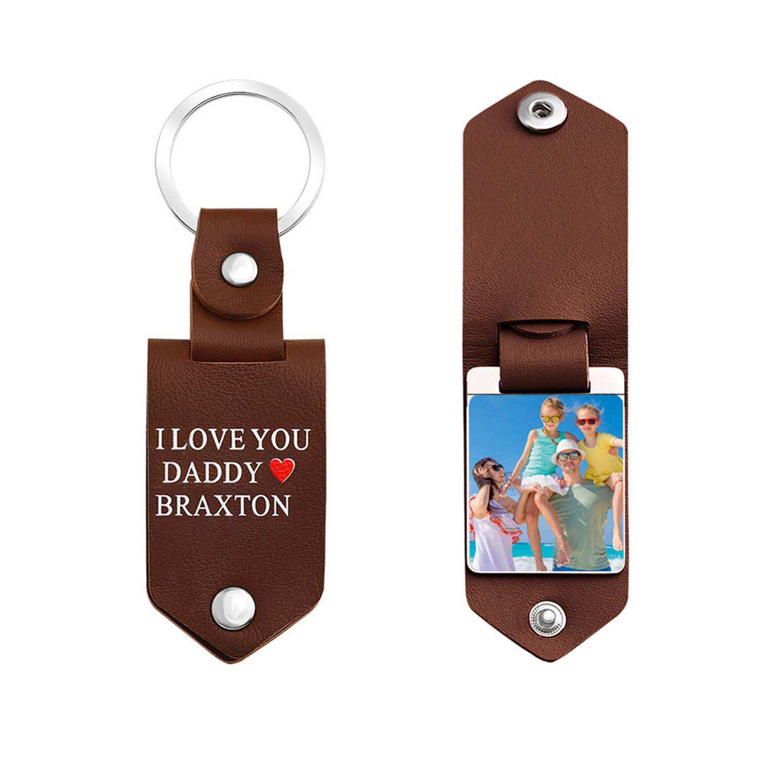 PU Leather Photo Keychain 6