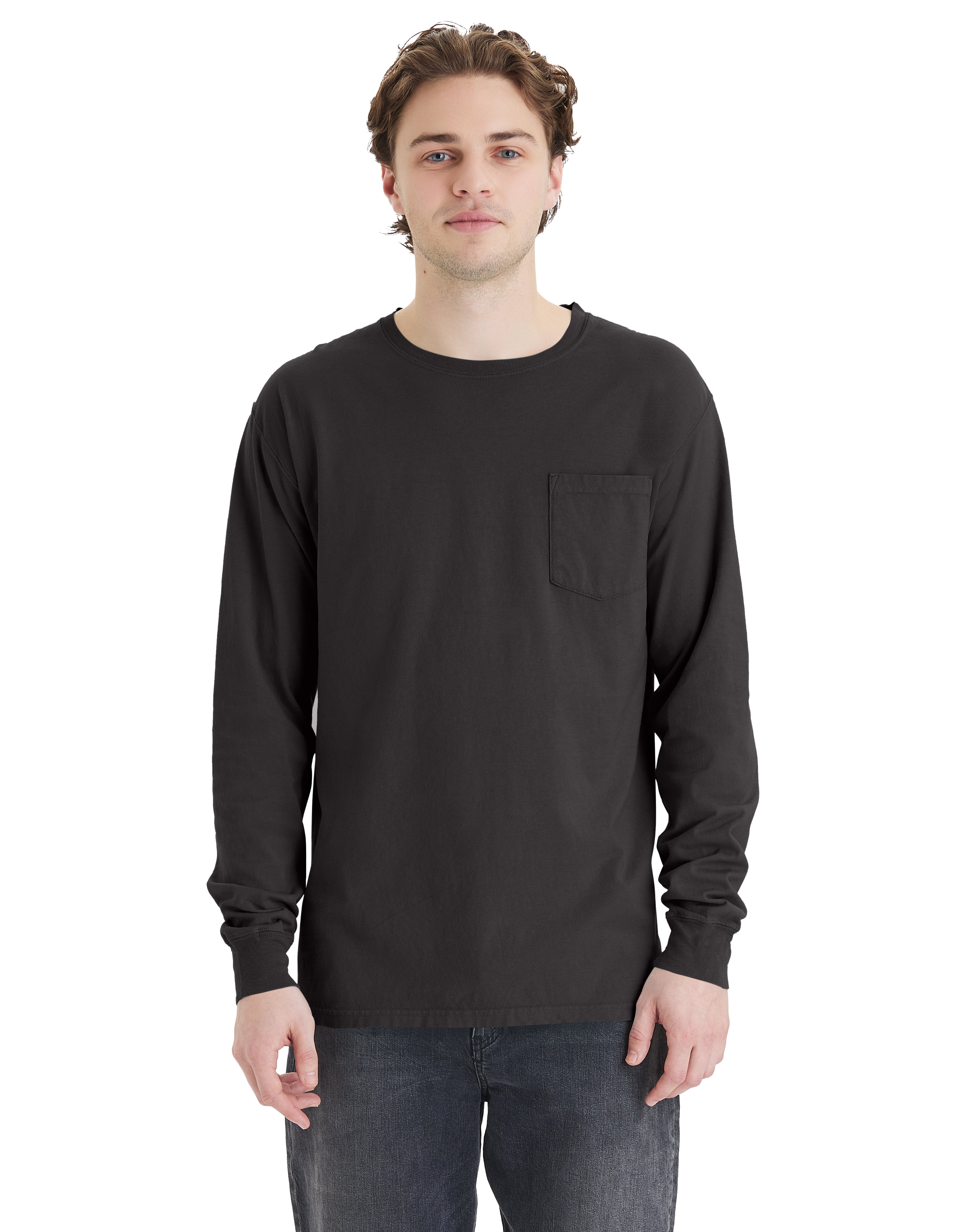 ComfortWash Long Sleeve Pocket T-Shirt 1