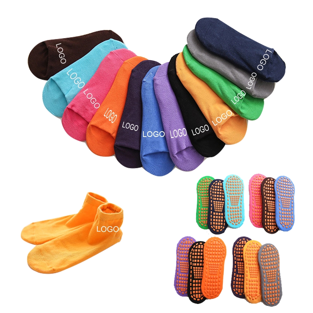 No Skid Socks Non-slip 3