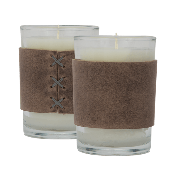 Harper 8 oz. Leather Wrapped Candle 82