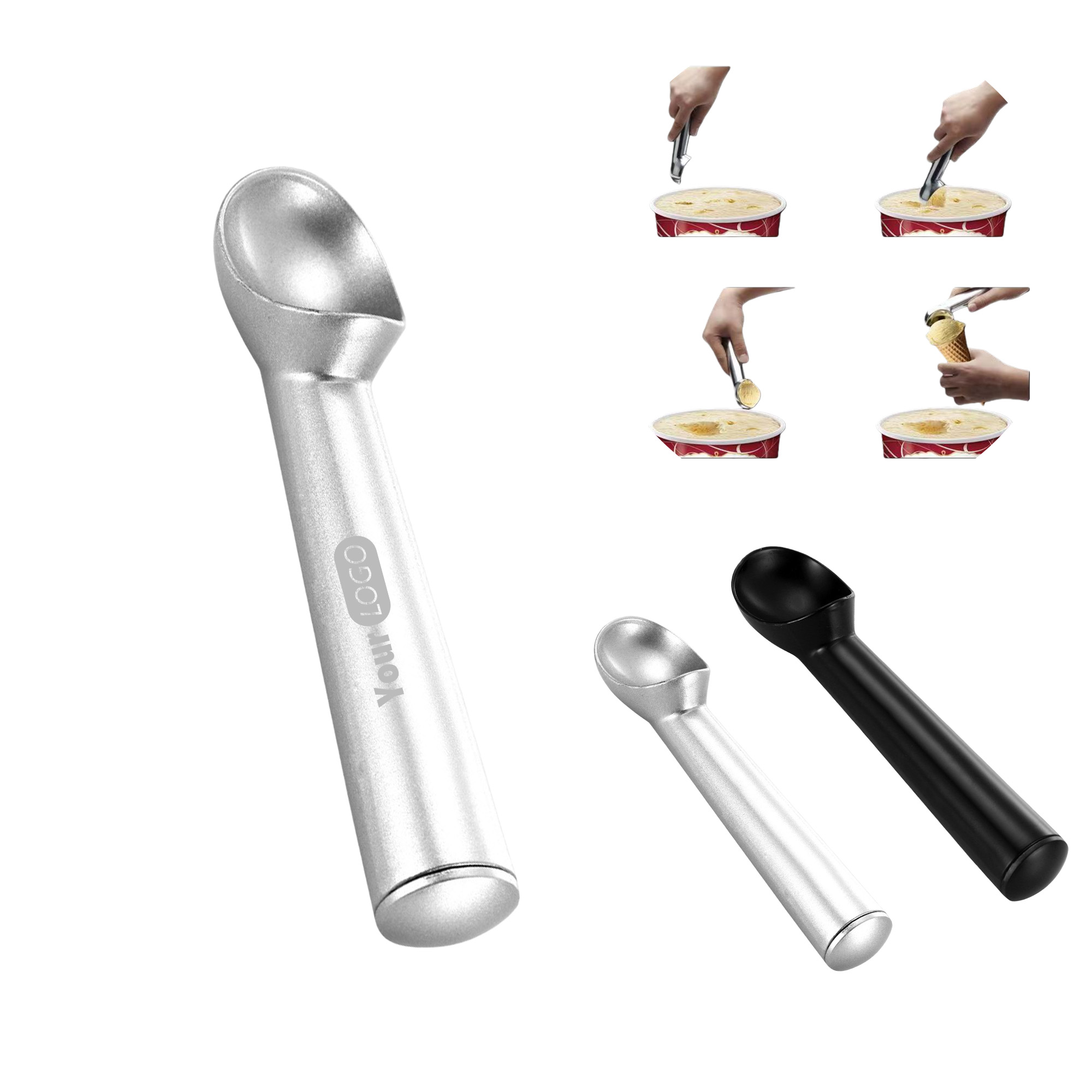 Personalized Stainless Steel Ice Cream Scoop 2