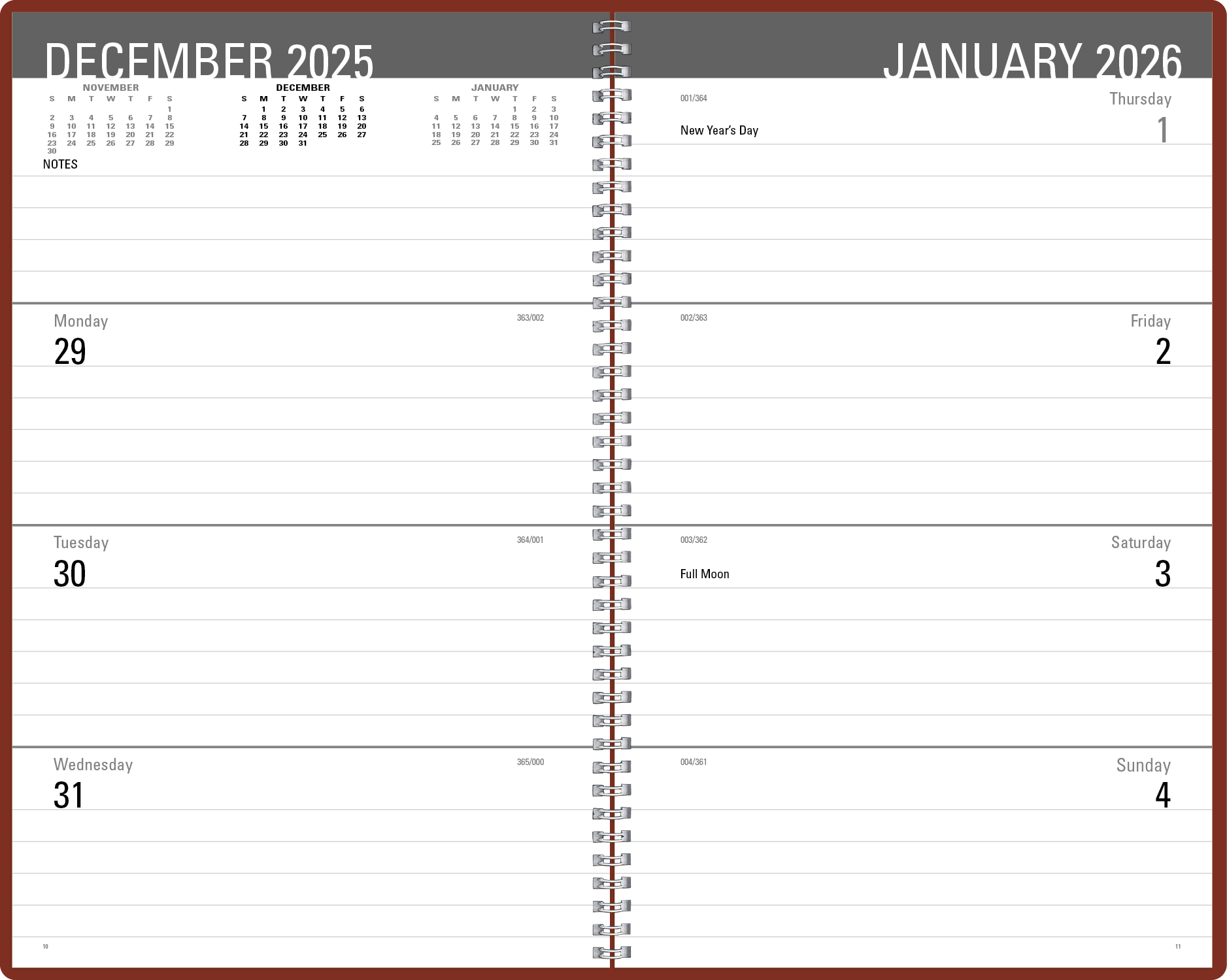 Triumph® Calendars Classic Weekly Desk Planner 12