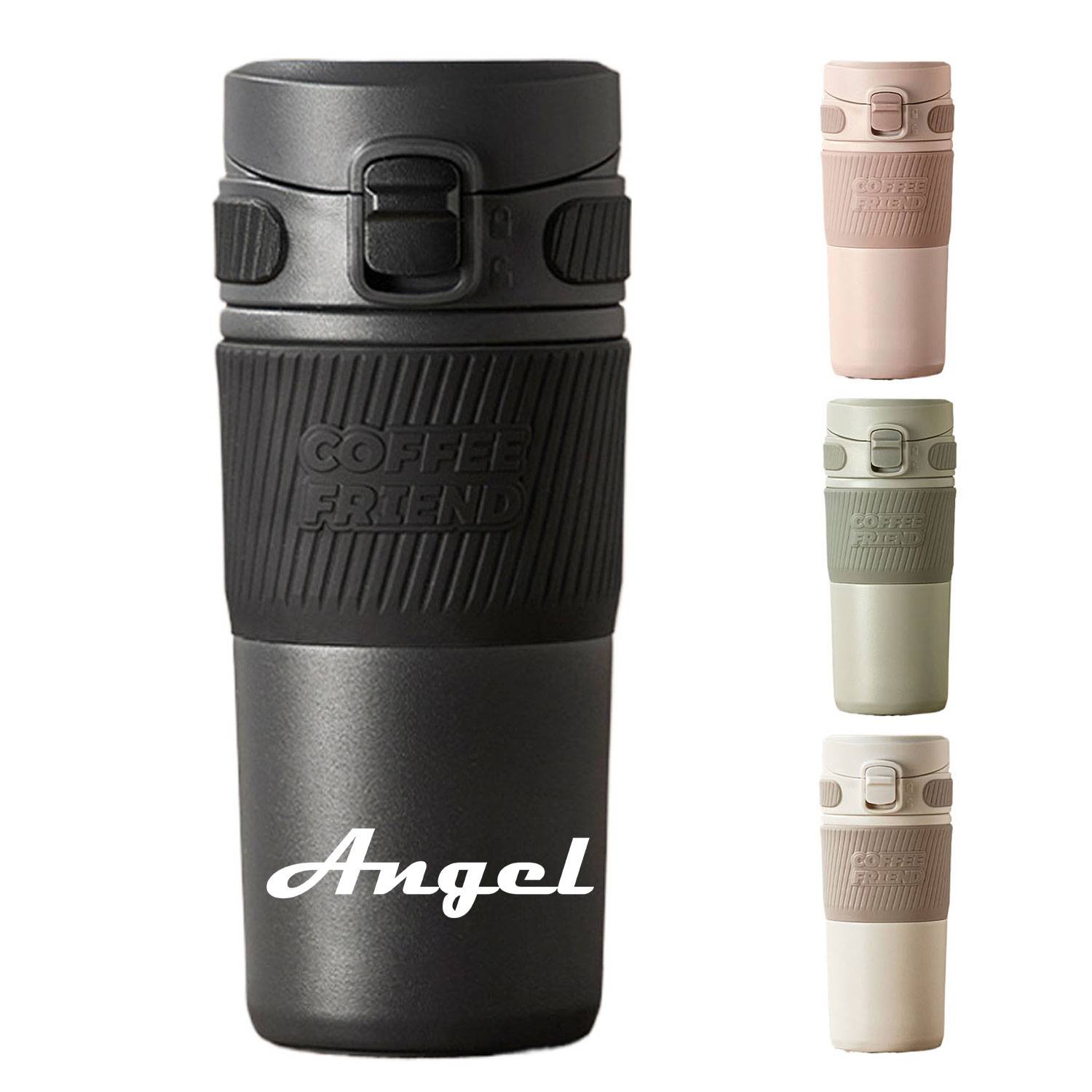 16oz Insulated Stainless Steel Bottle Leakproof Lid, custom water bottle with logo imprint 1