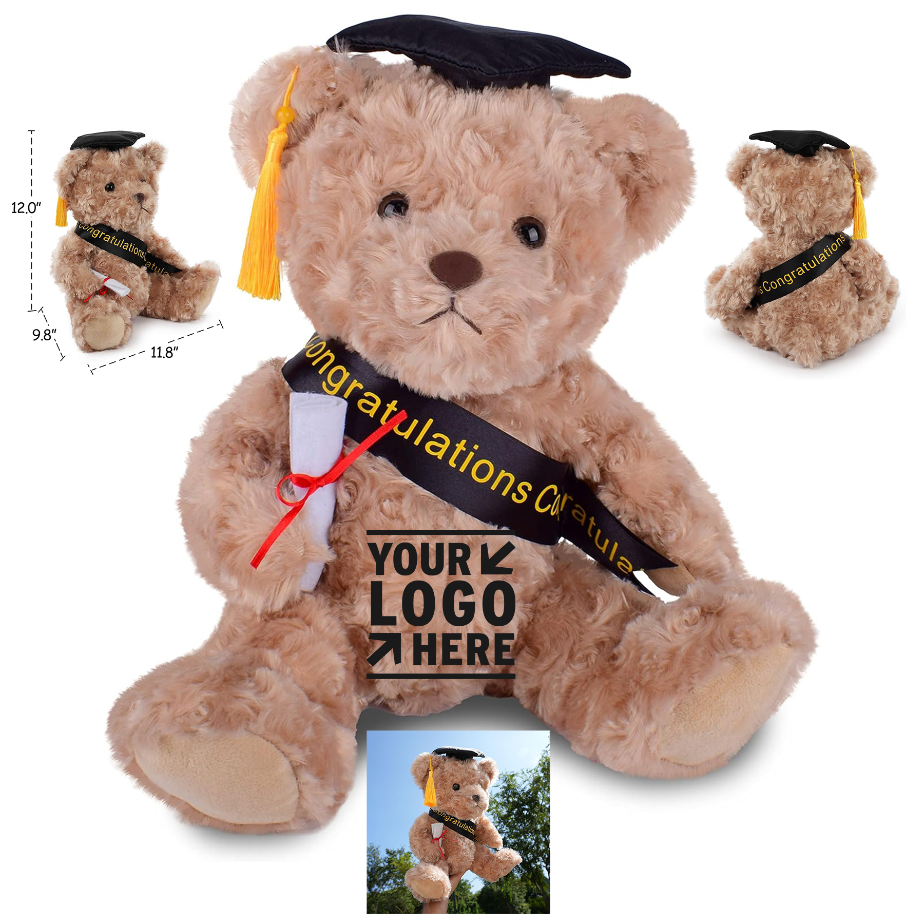 Graduation Plush Stuffed Toy Bear