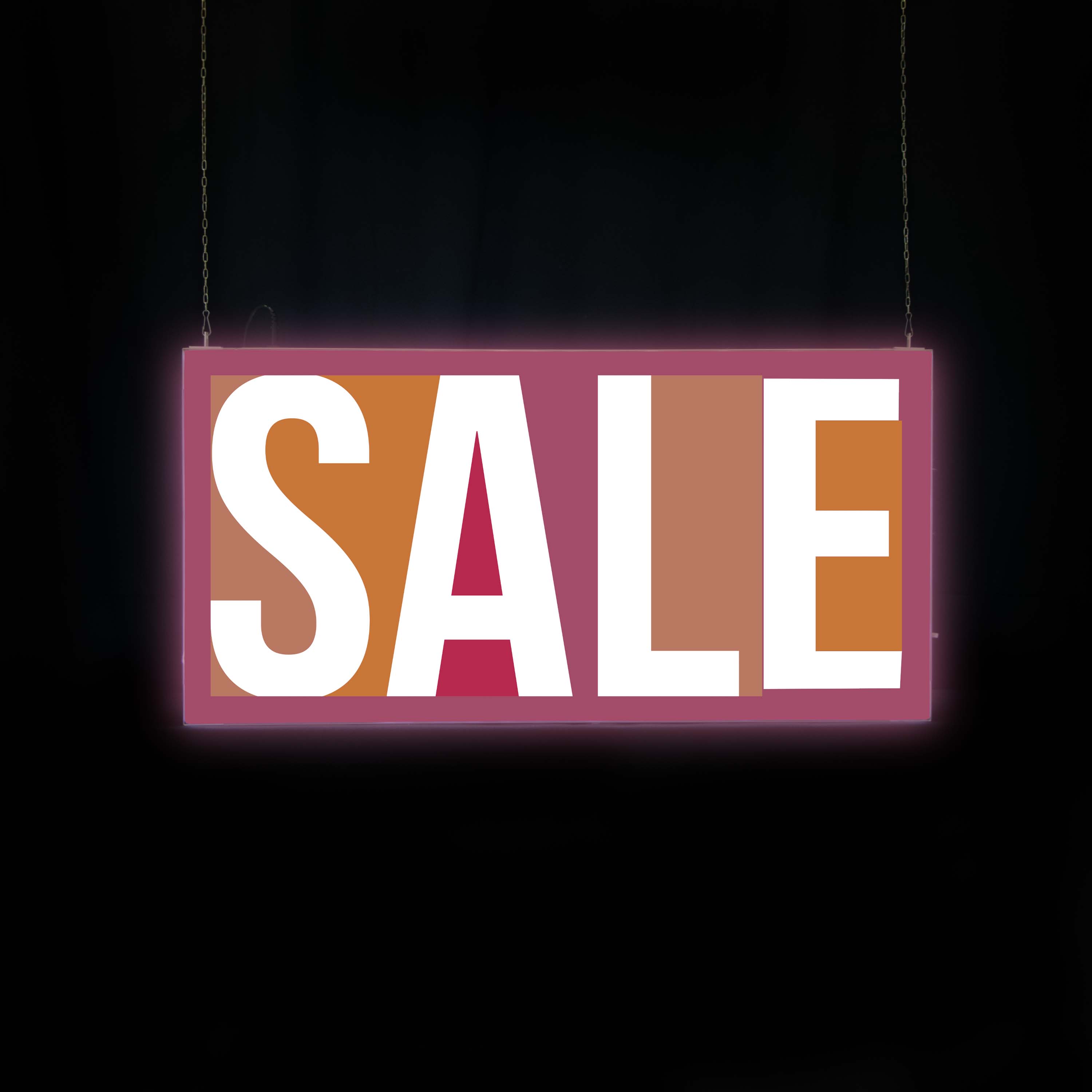 18"H x 36"W Aerial SEG Glo Ceiling-Mounted Kit 6
