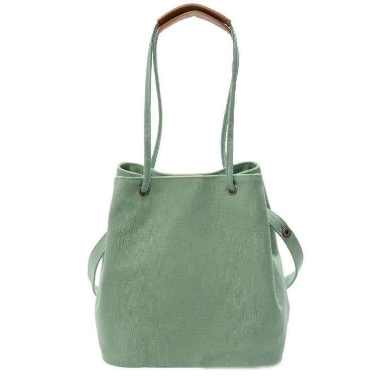 2-in-1 Canvas Crossbody Bag Shoulder Handbag Bucket Bag 13