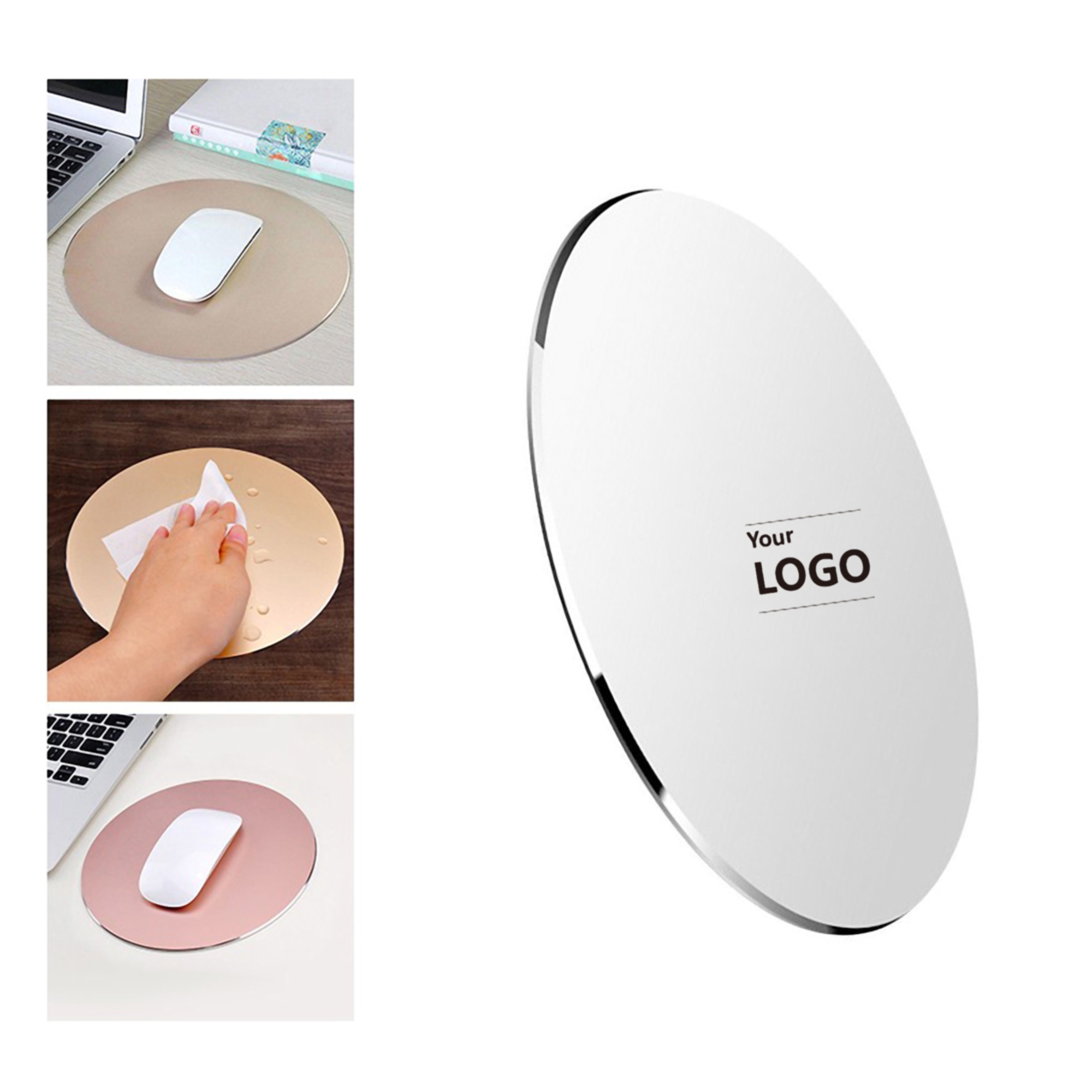 Round Aluminum Mouse Pad 4