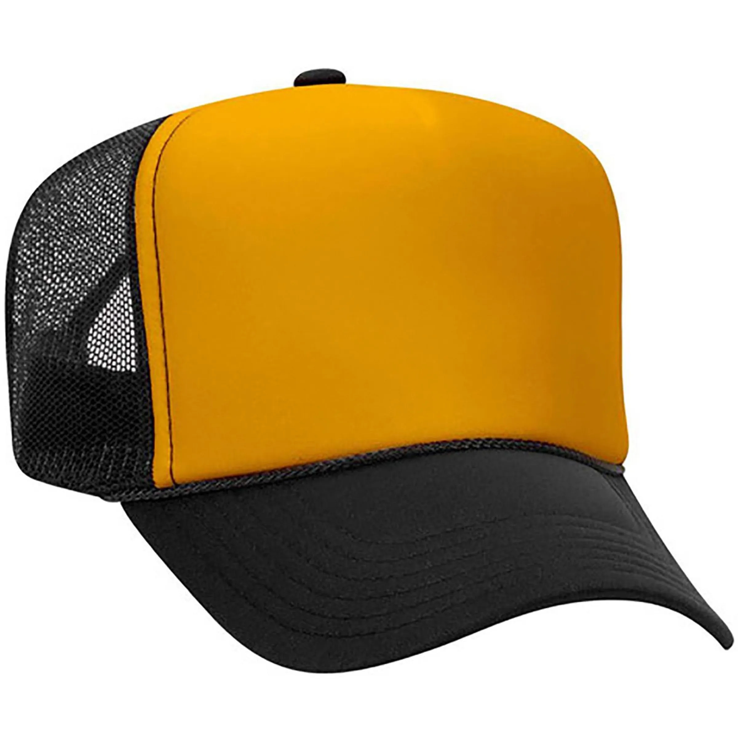 OTTO 5 PANEL HIGH CROWN MESH BACK TRUCKER HAT 63