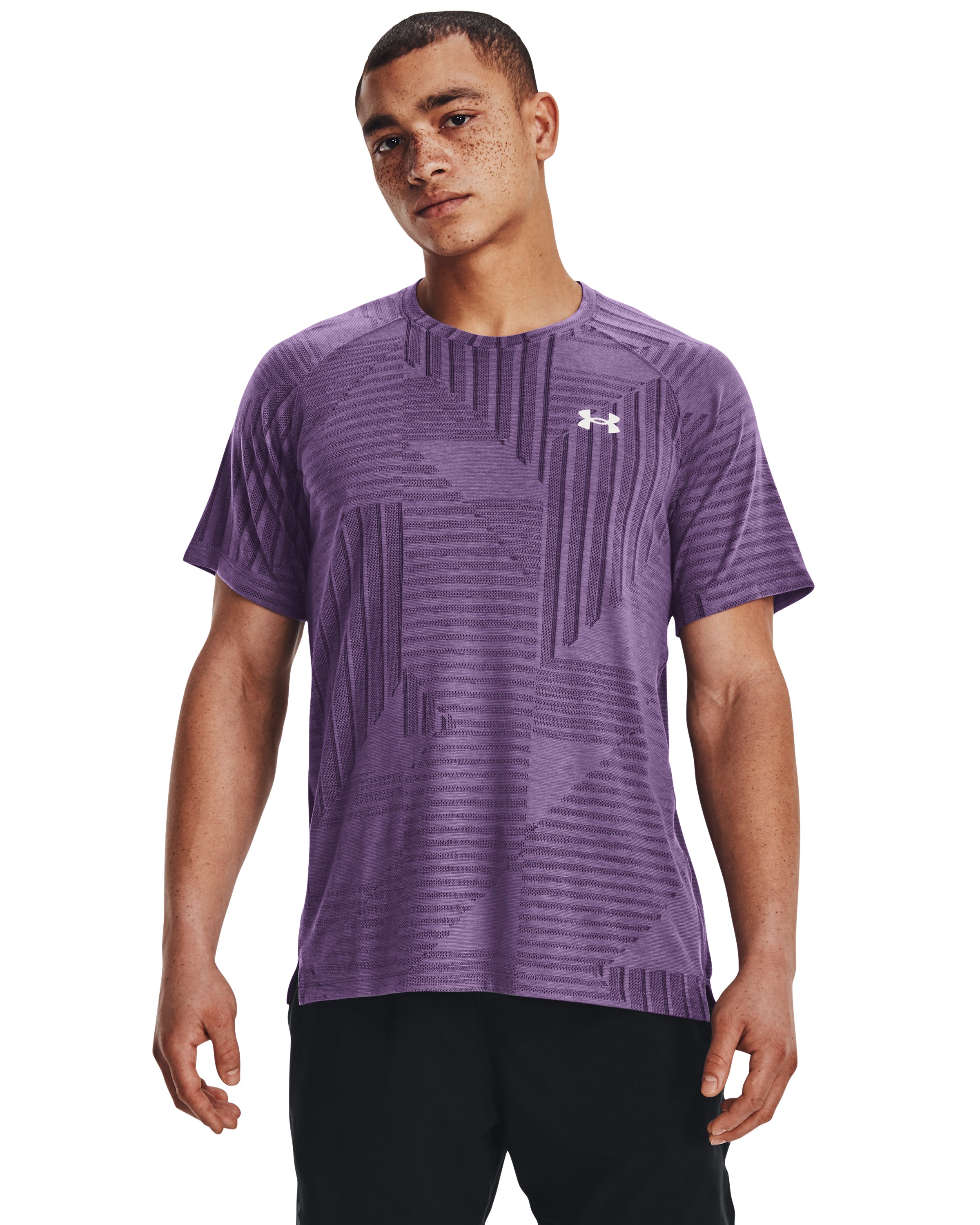 Men's UA Streaker Deco Diamond Short Sleeve  3