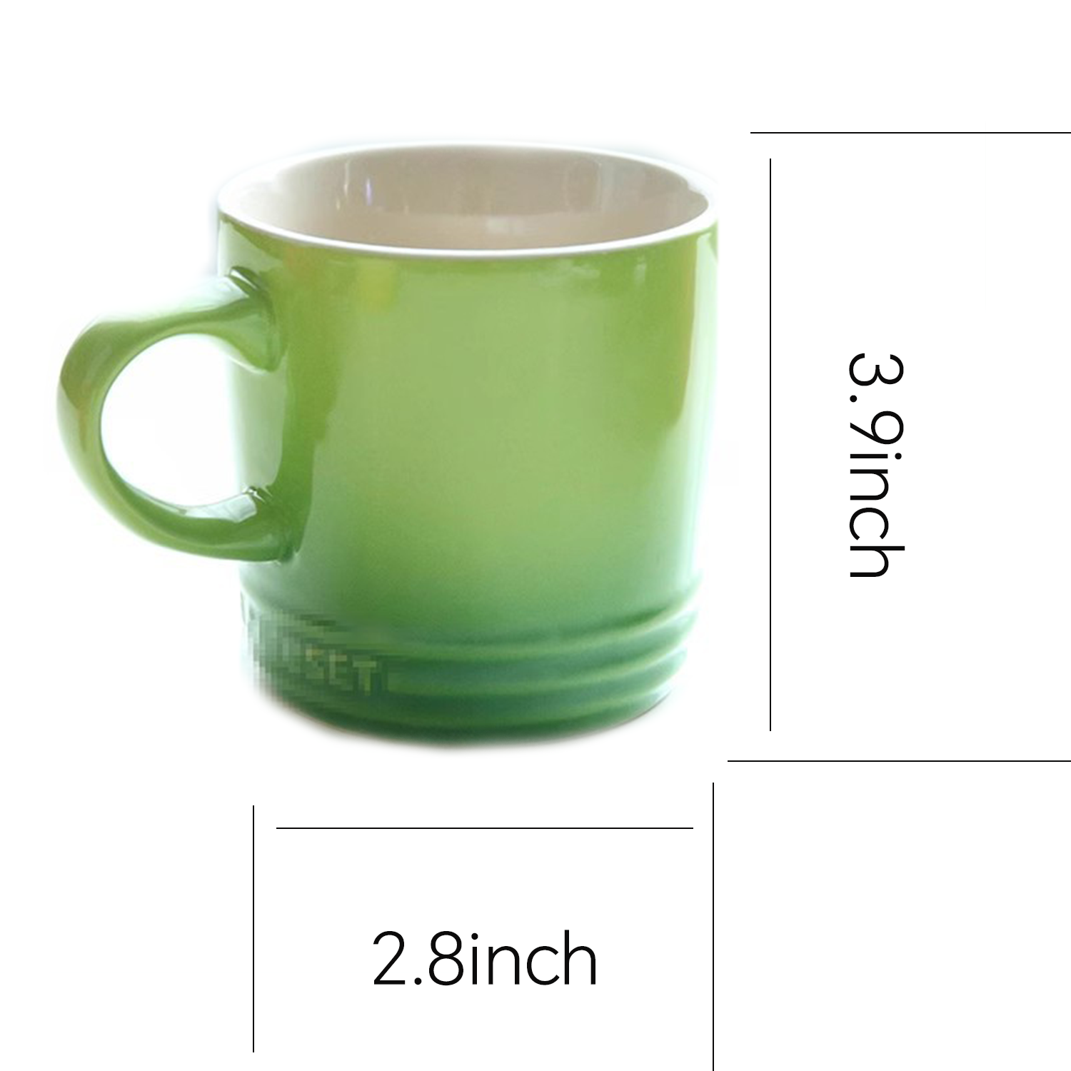 14oz Heat Resistant Gradient Ceramic Mug w/ Handle 13