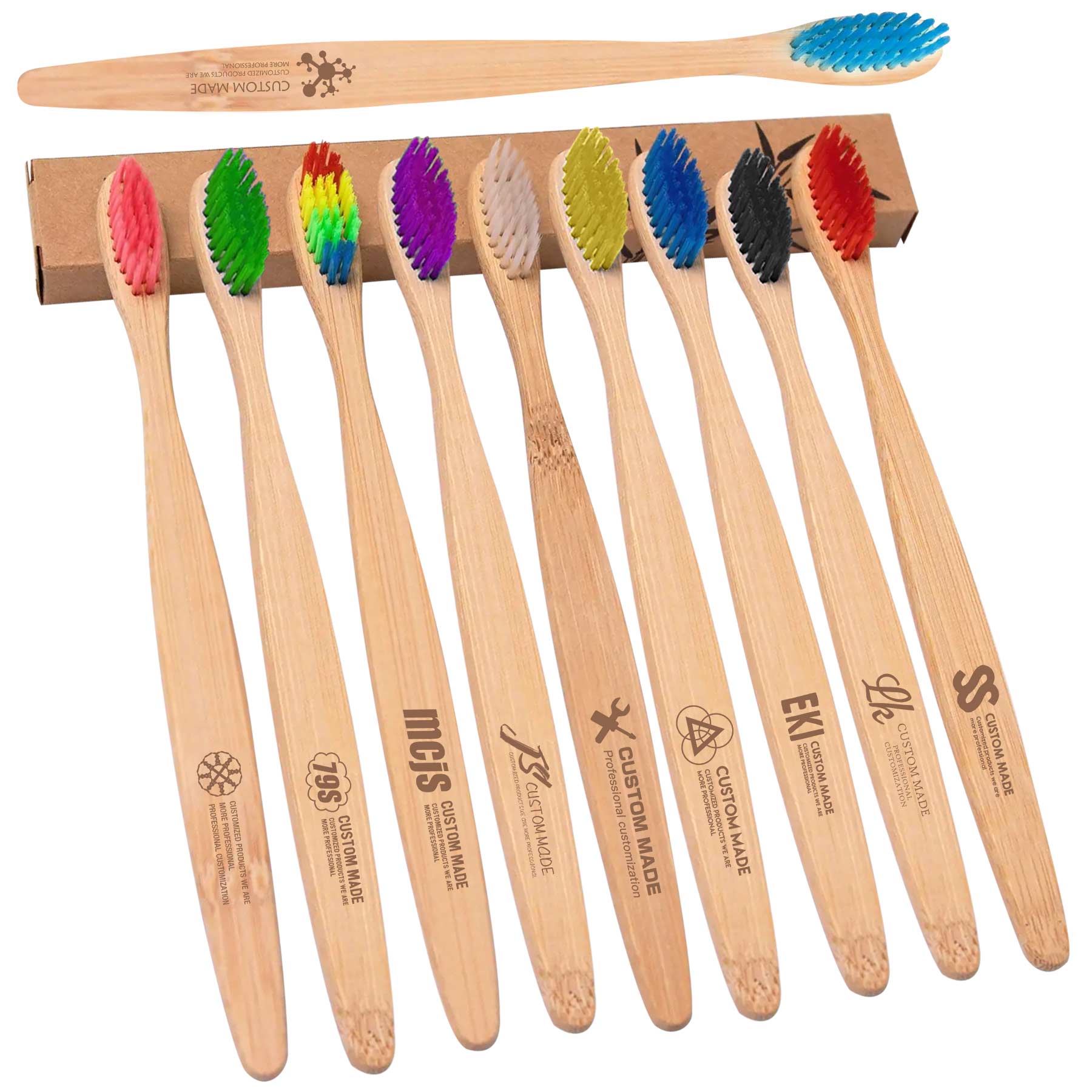 Eco-Friendly Natural Bamboo Charcoal Toothbrushes 1