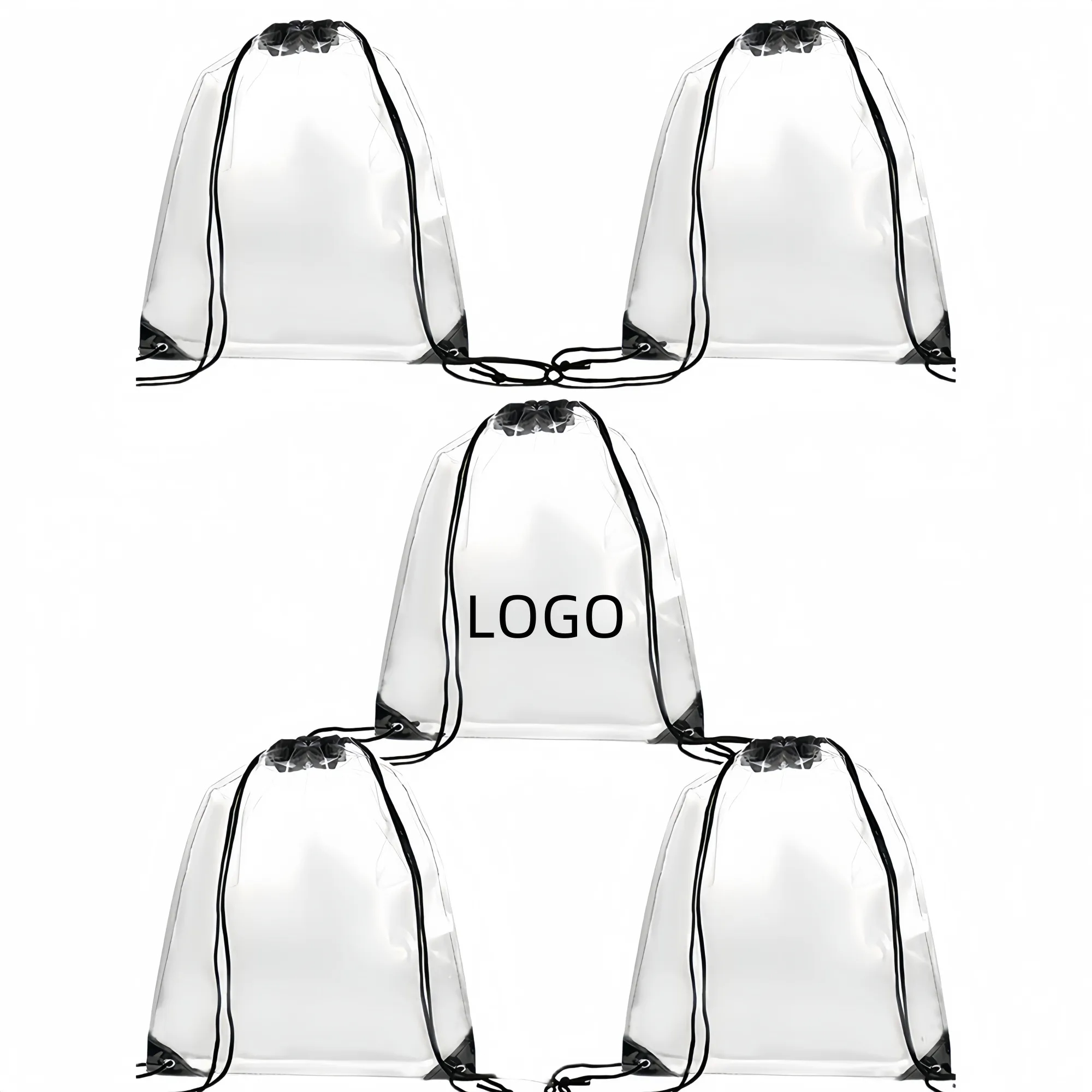 Transparent Drawstring Back Bag 4